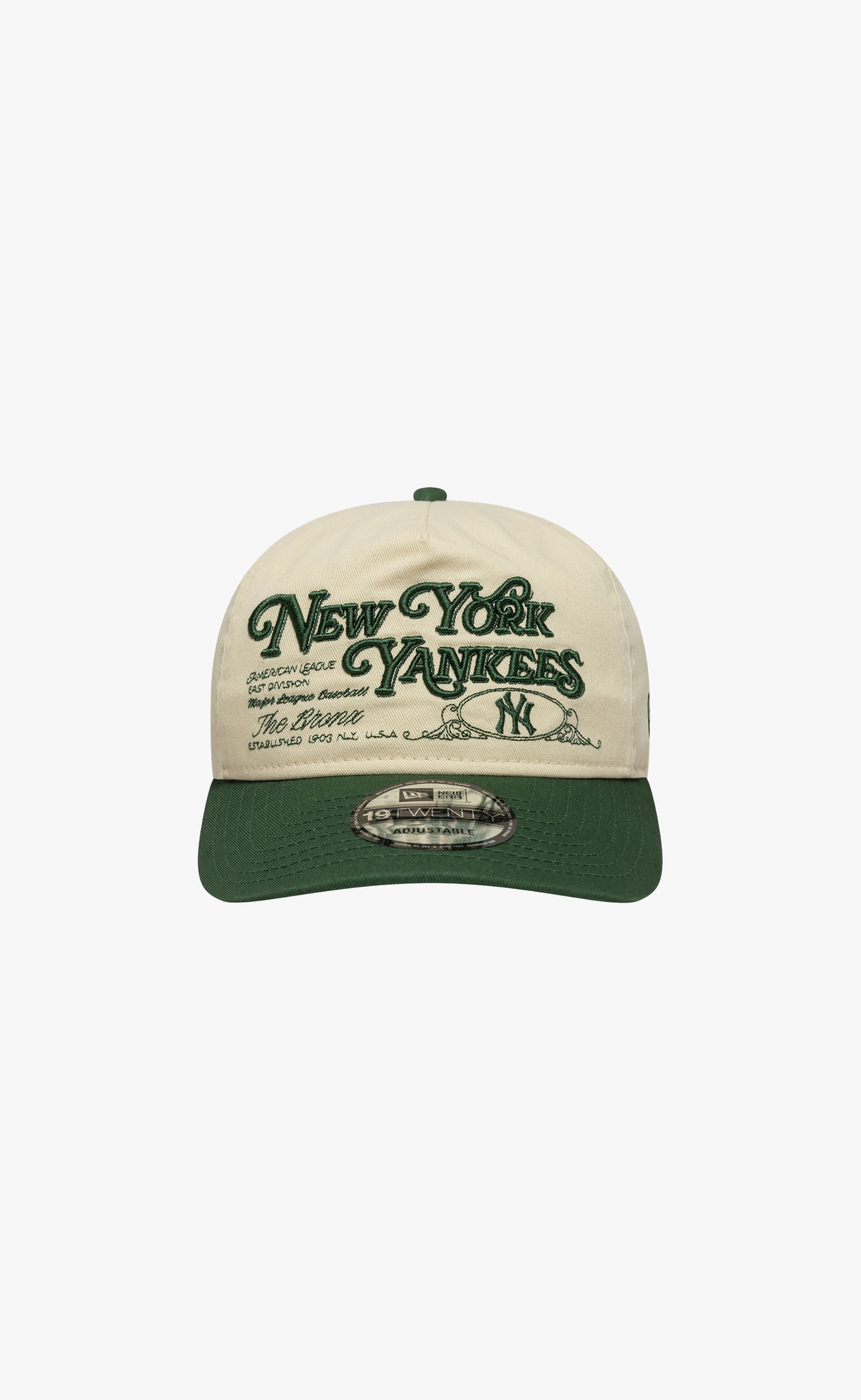 9TWENTY NEW YORK YANKEES MLB WASHED GRAPHIC BEIGE GREEN HAT