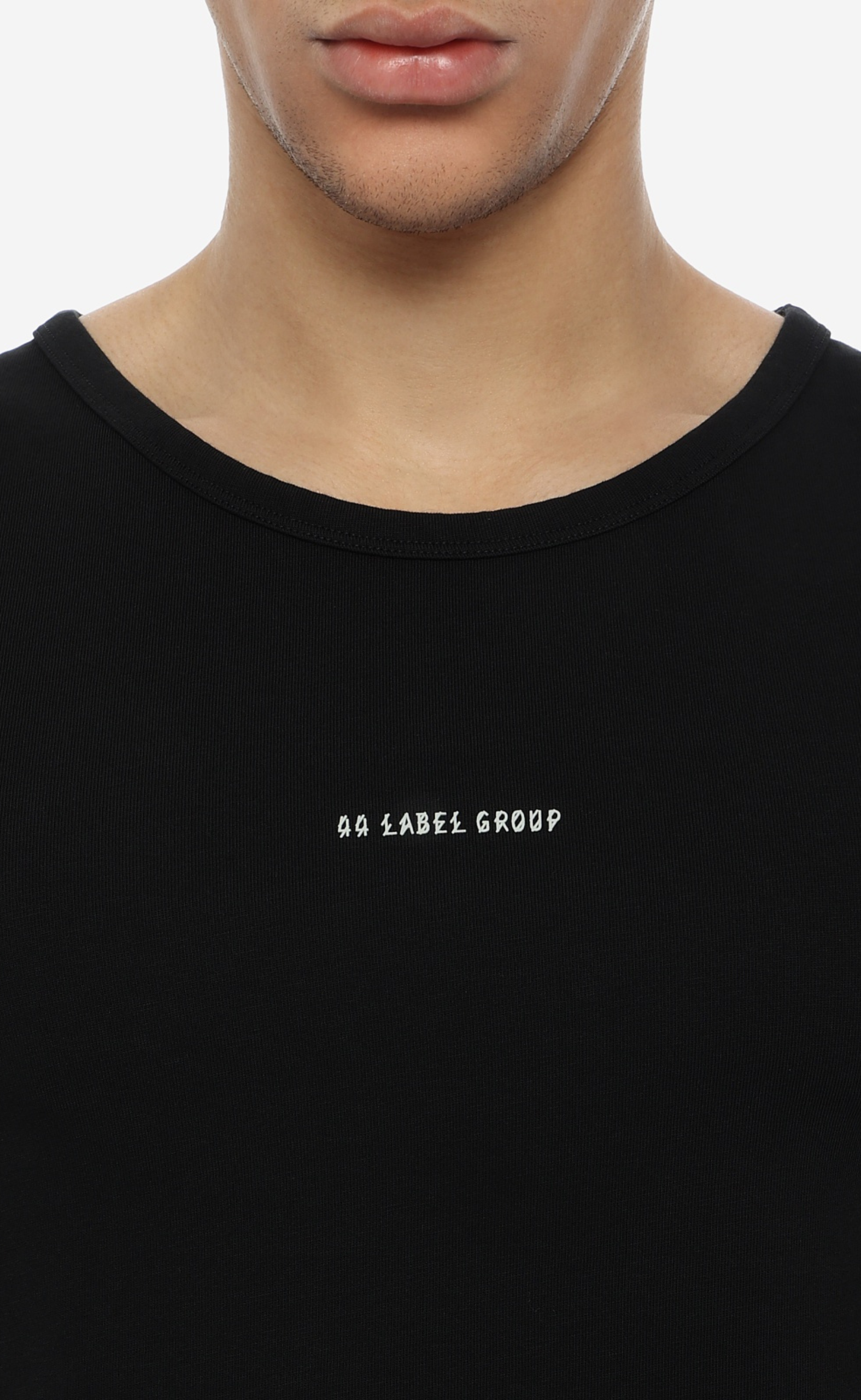 EMBROIDERY CLASSIC BLACK TANK TOP