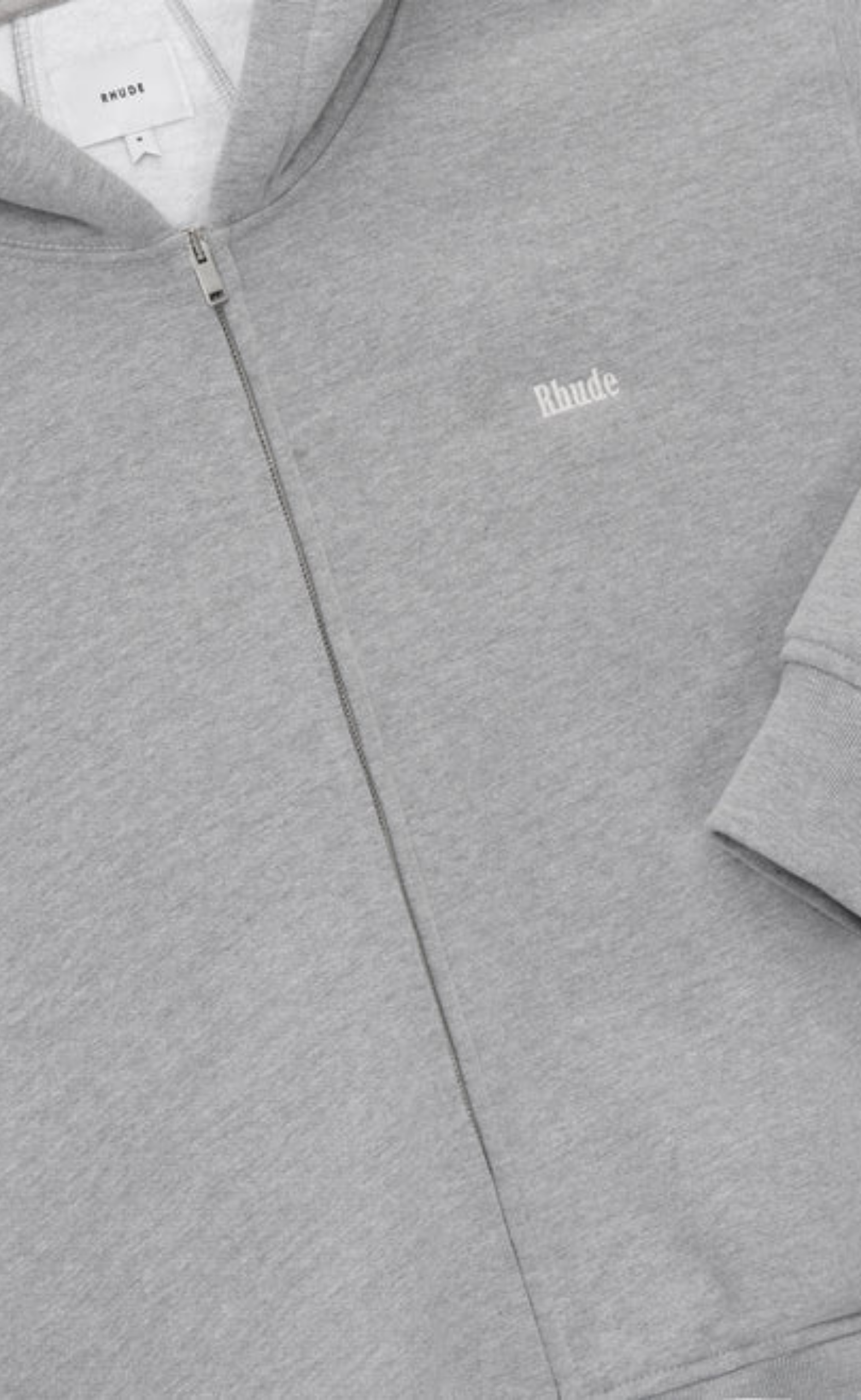 CLASSIQUE FULL-ZIP HEATHER GRAY HOODIE