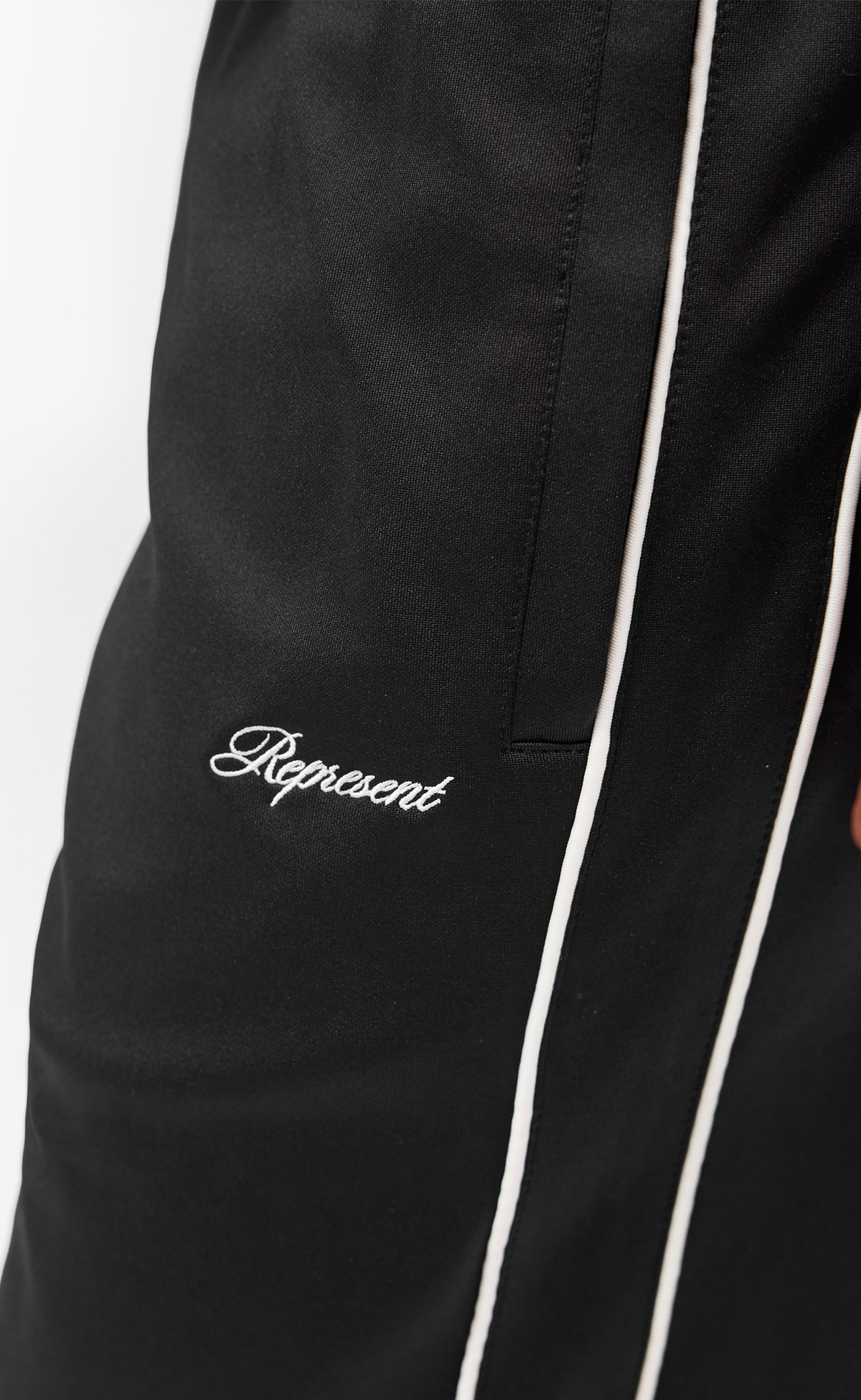 TAPED TRACK BLACK SWEATPANTS