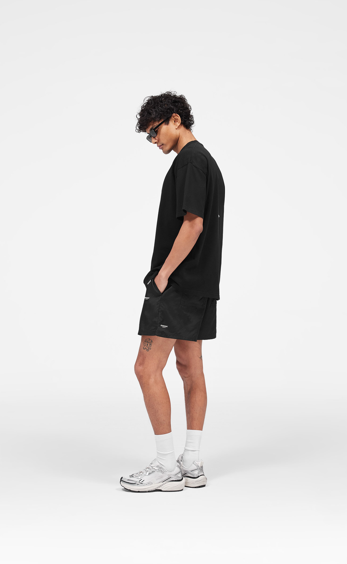 MICRO OWNERS CLUB SWIM JET BLACK SHORTS