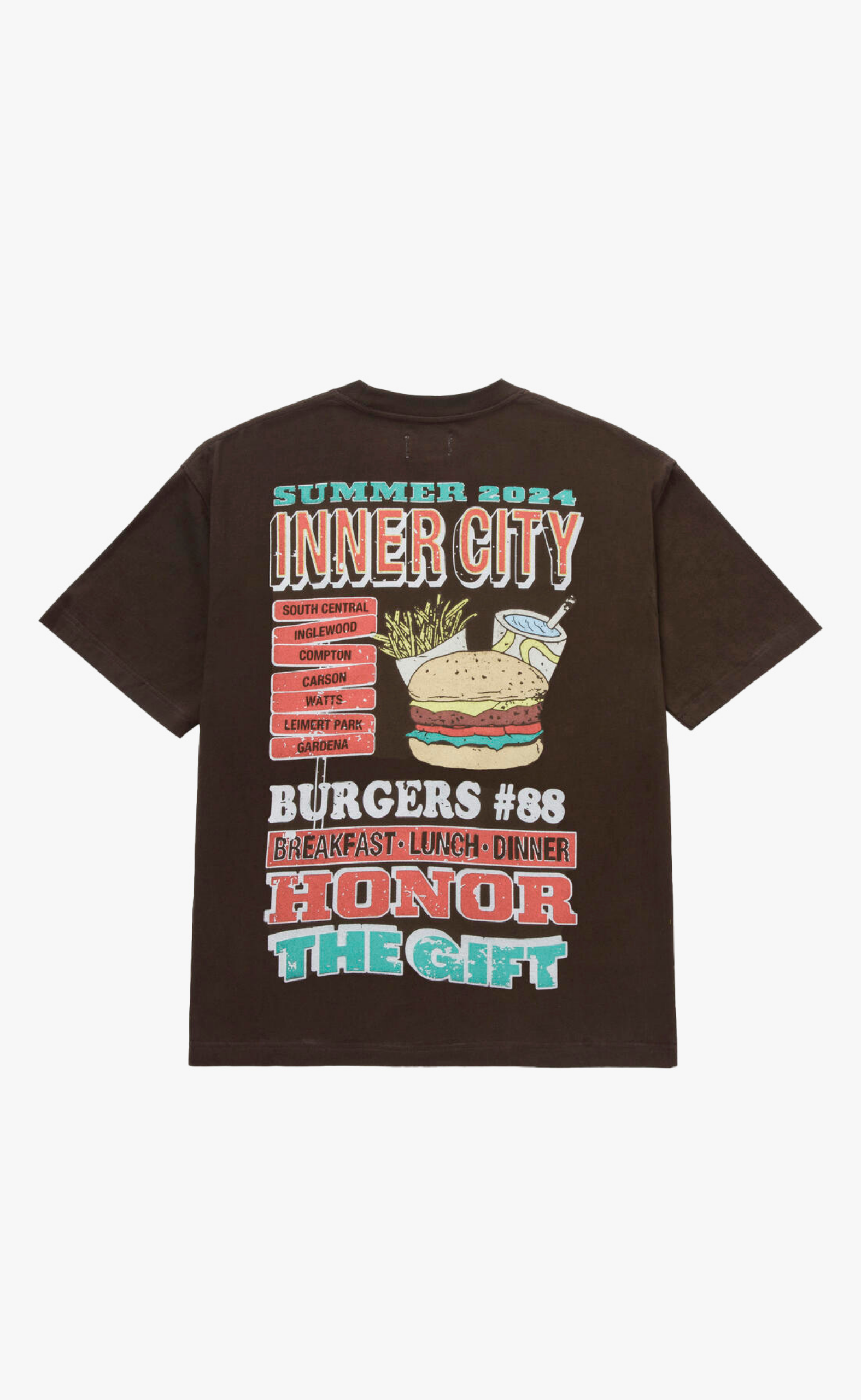 HTG BURGERS BLACK T-SHIRT