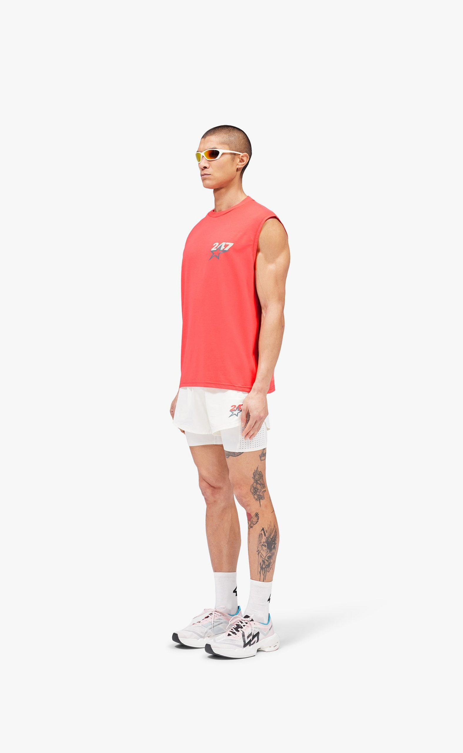 TEAM 247 STAR OS RACING RED TANK TOP