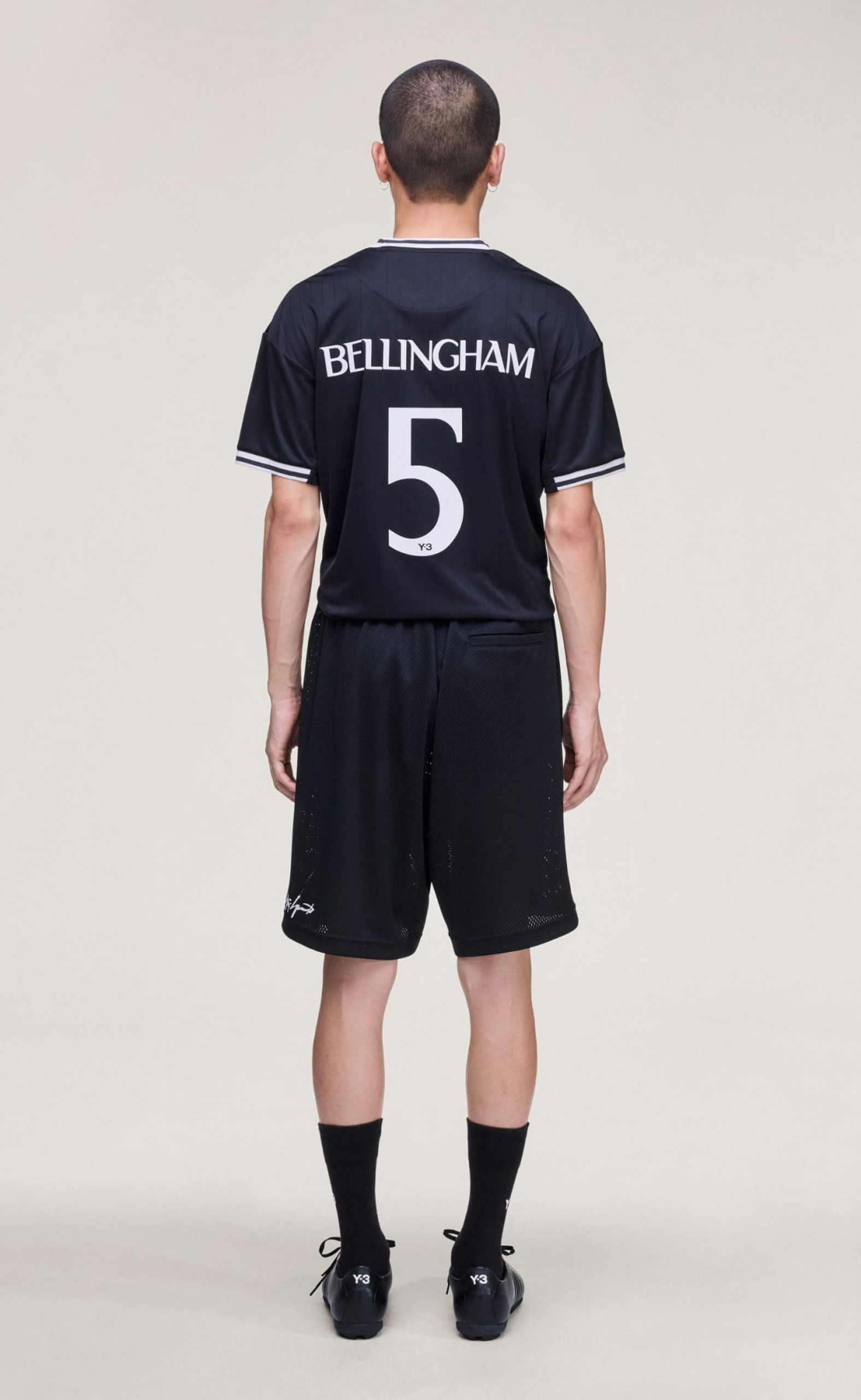 Y-3 MESH BLACK SHORTS