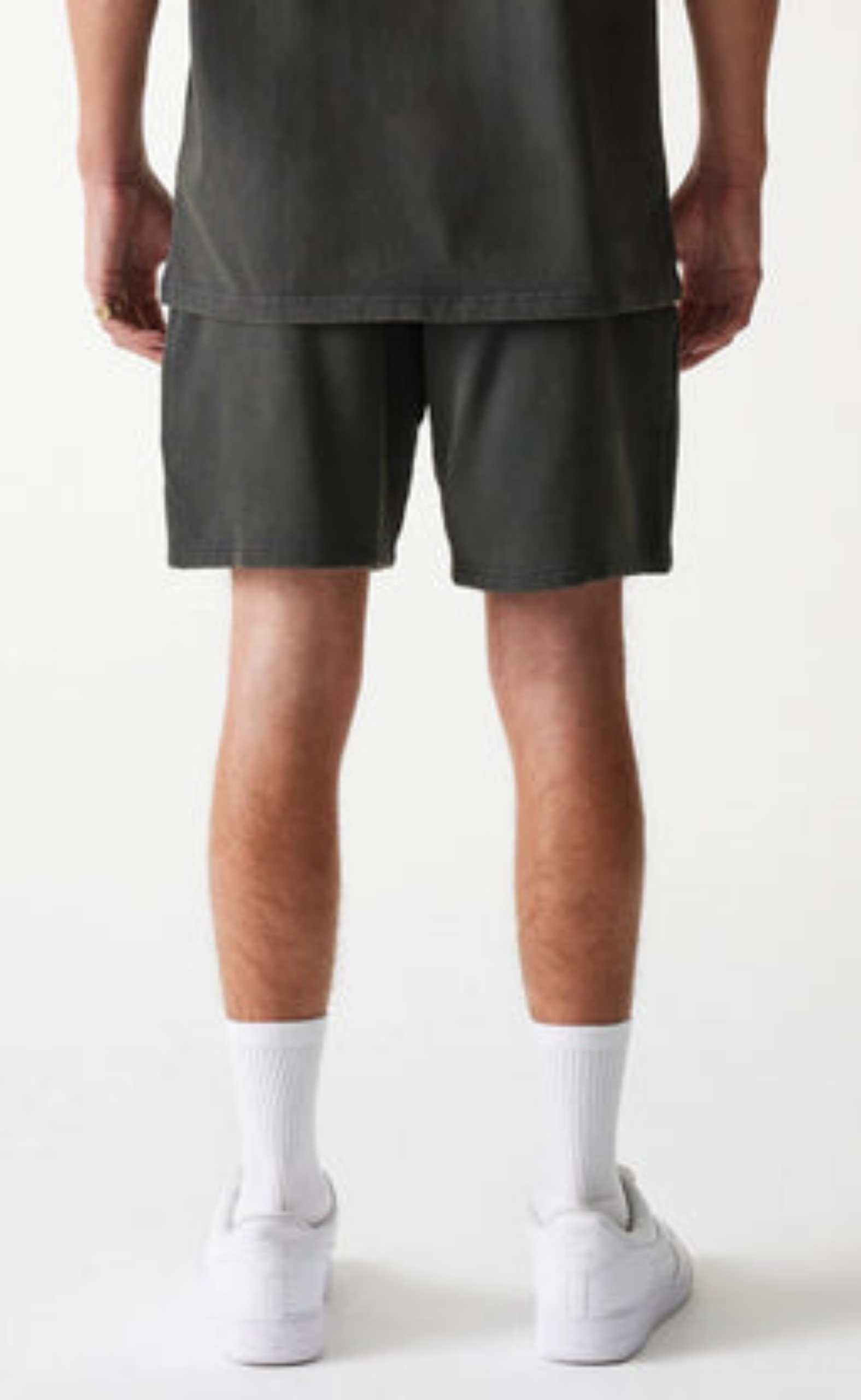 NBA WASHED SHORT WHITE GREY SHORTS