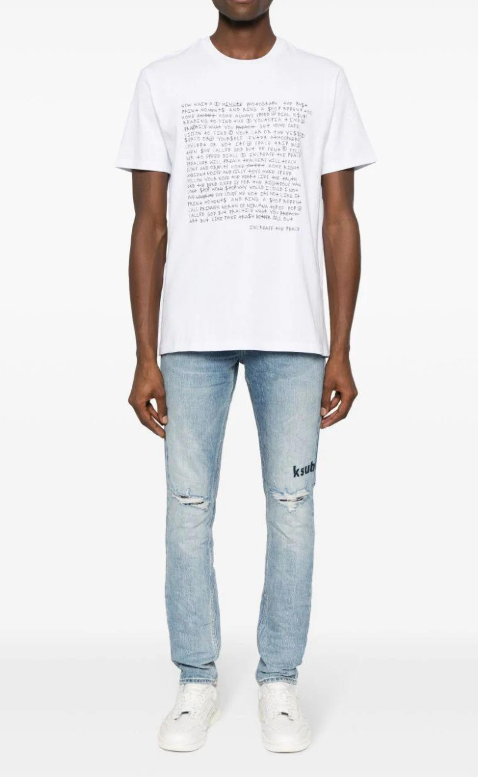 CHITCH SELF REPAIR DENIM JEANS