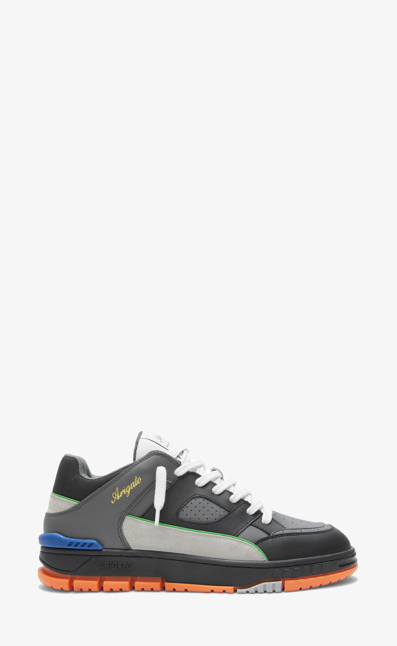 AREA LOW DARK GREY ORANGE SNEAKERS
