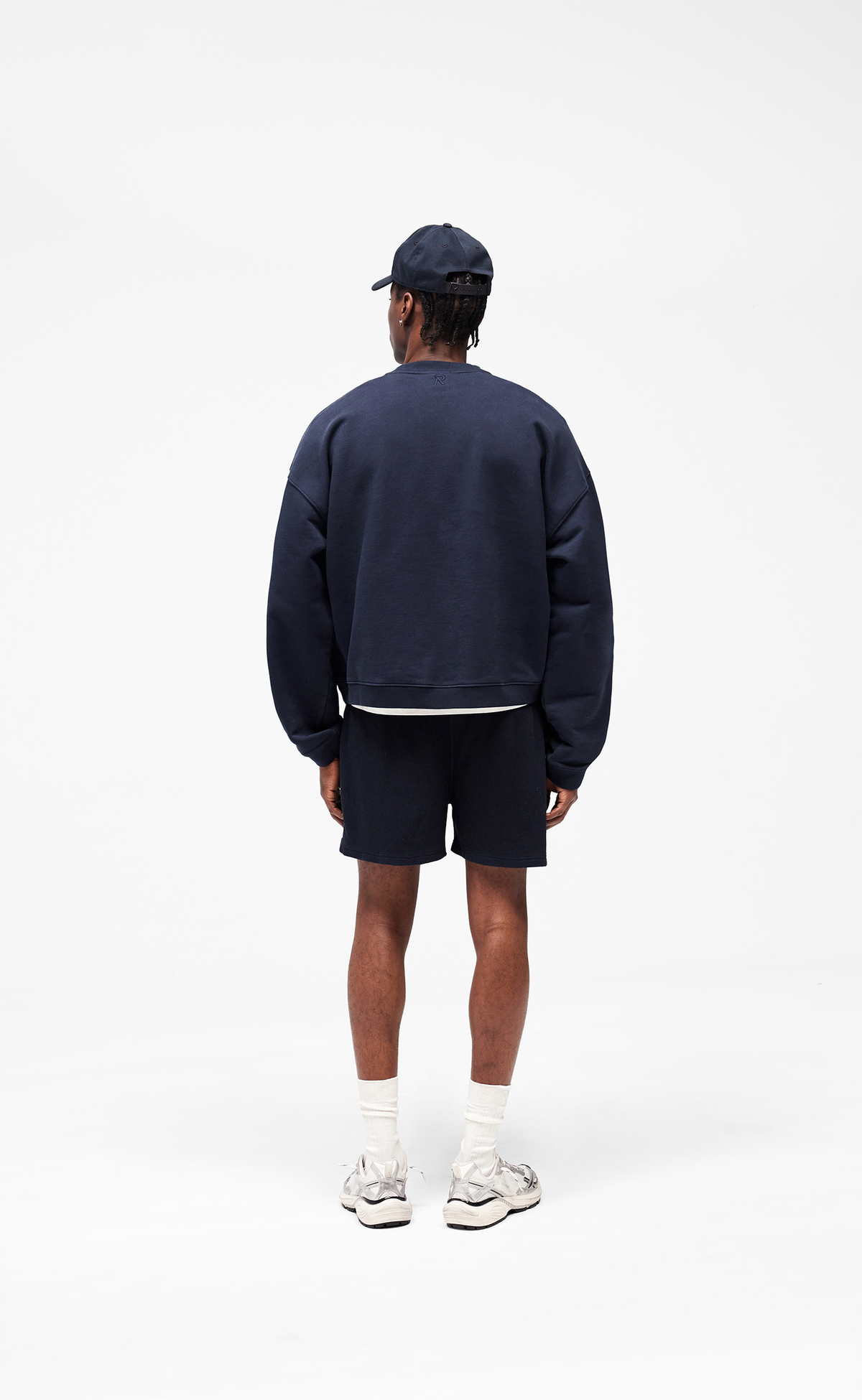 INITIAL BOXY MIDNIGHT NAVY CREWNECK