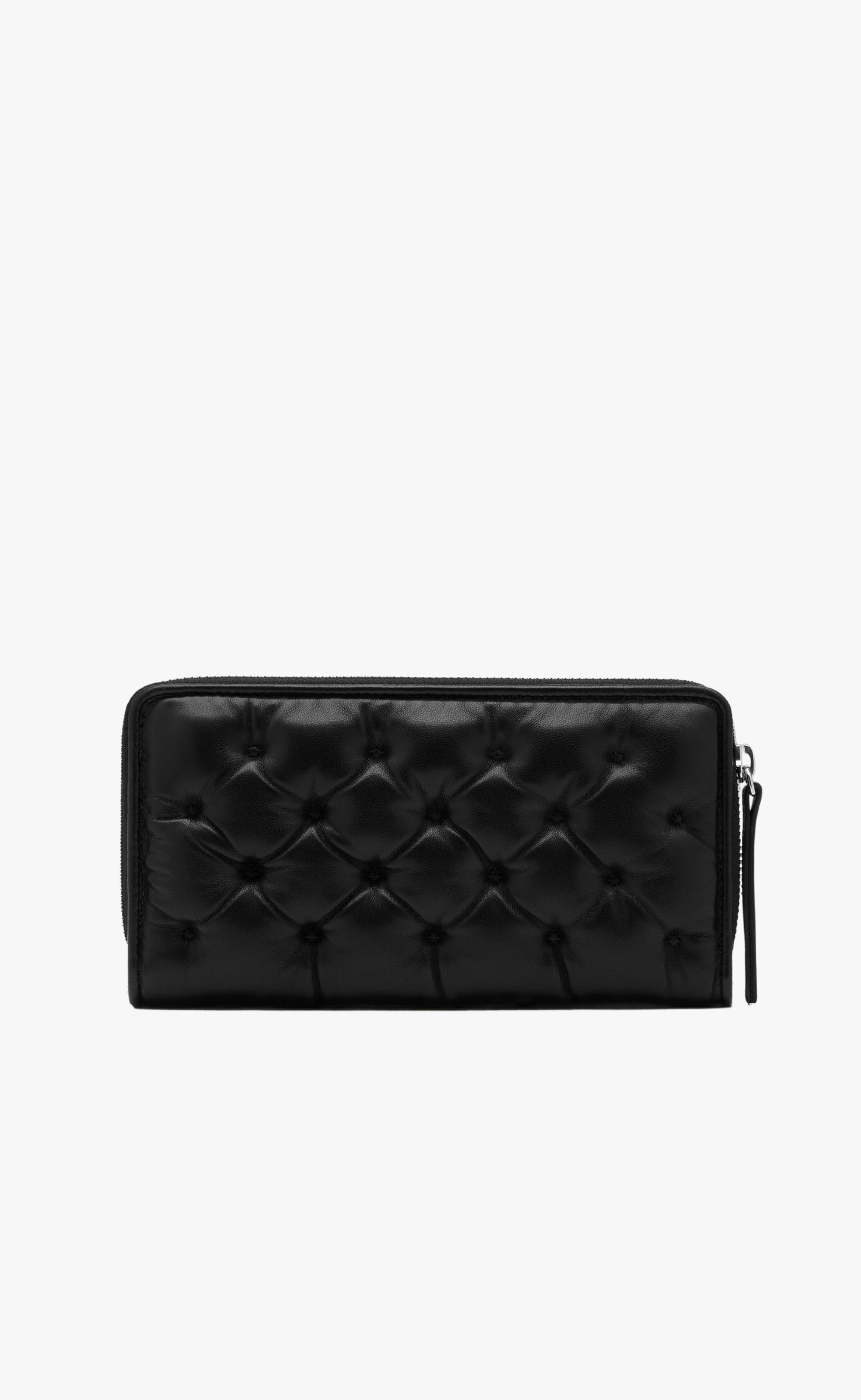 GLAM SLAM EMBROIDERED BLACK WALLET