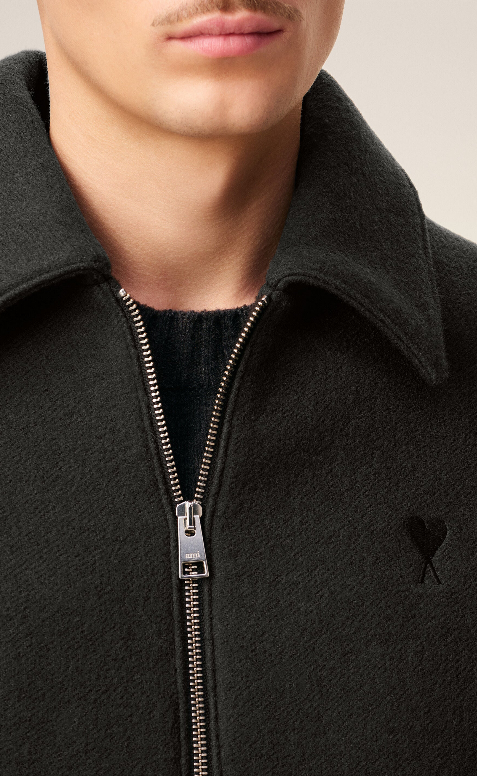 ADC GABARDINE ZIPPED ANTHRACITE JACKET