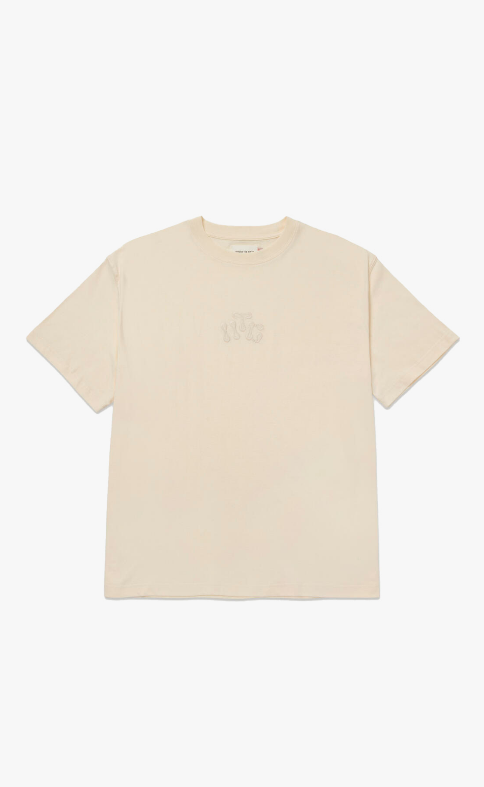 HTG EMBROIDERY LOGO BONE T-SHIRT