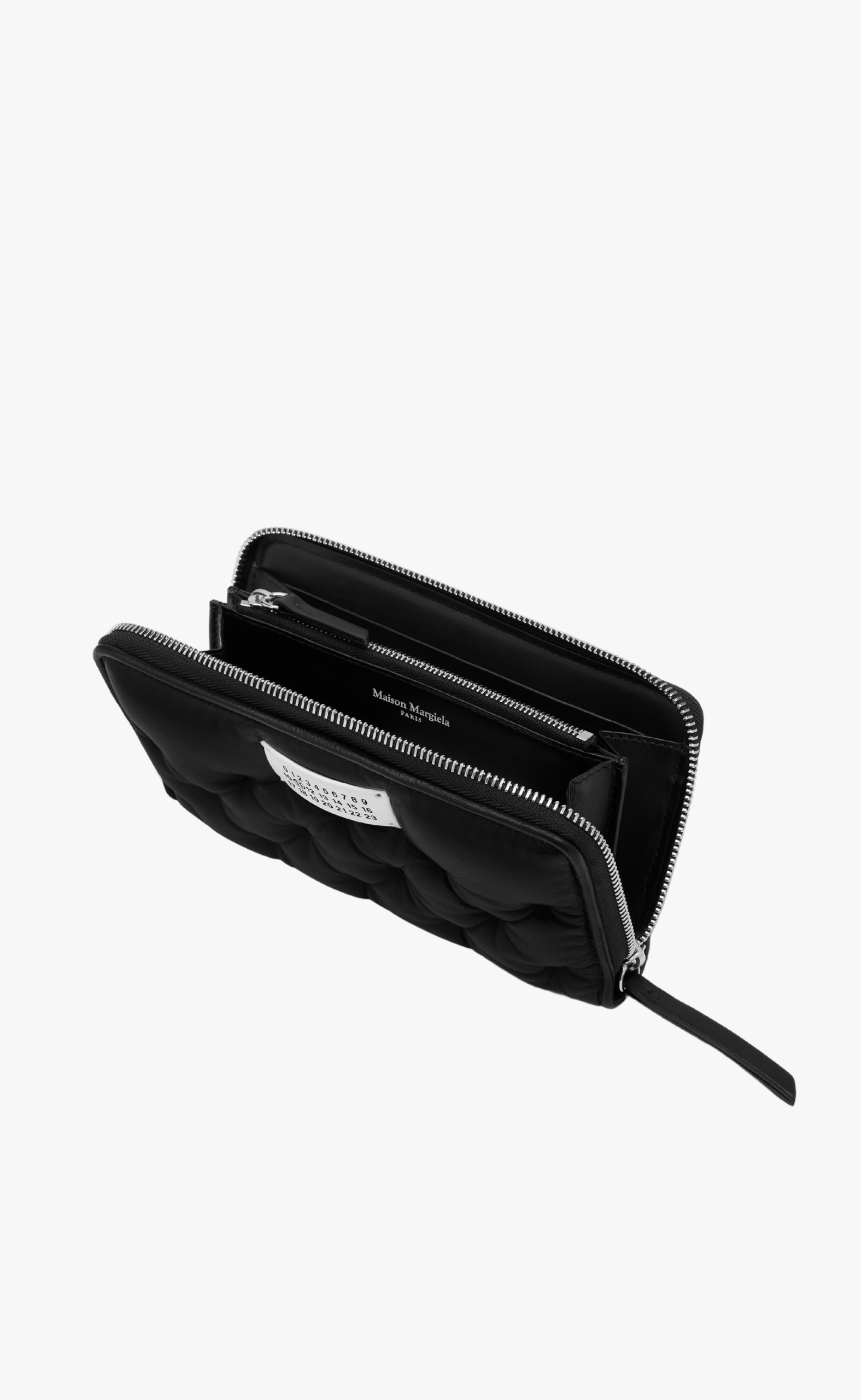 GLAM SLAM EMBROIDERED BLACK WALLET