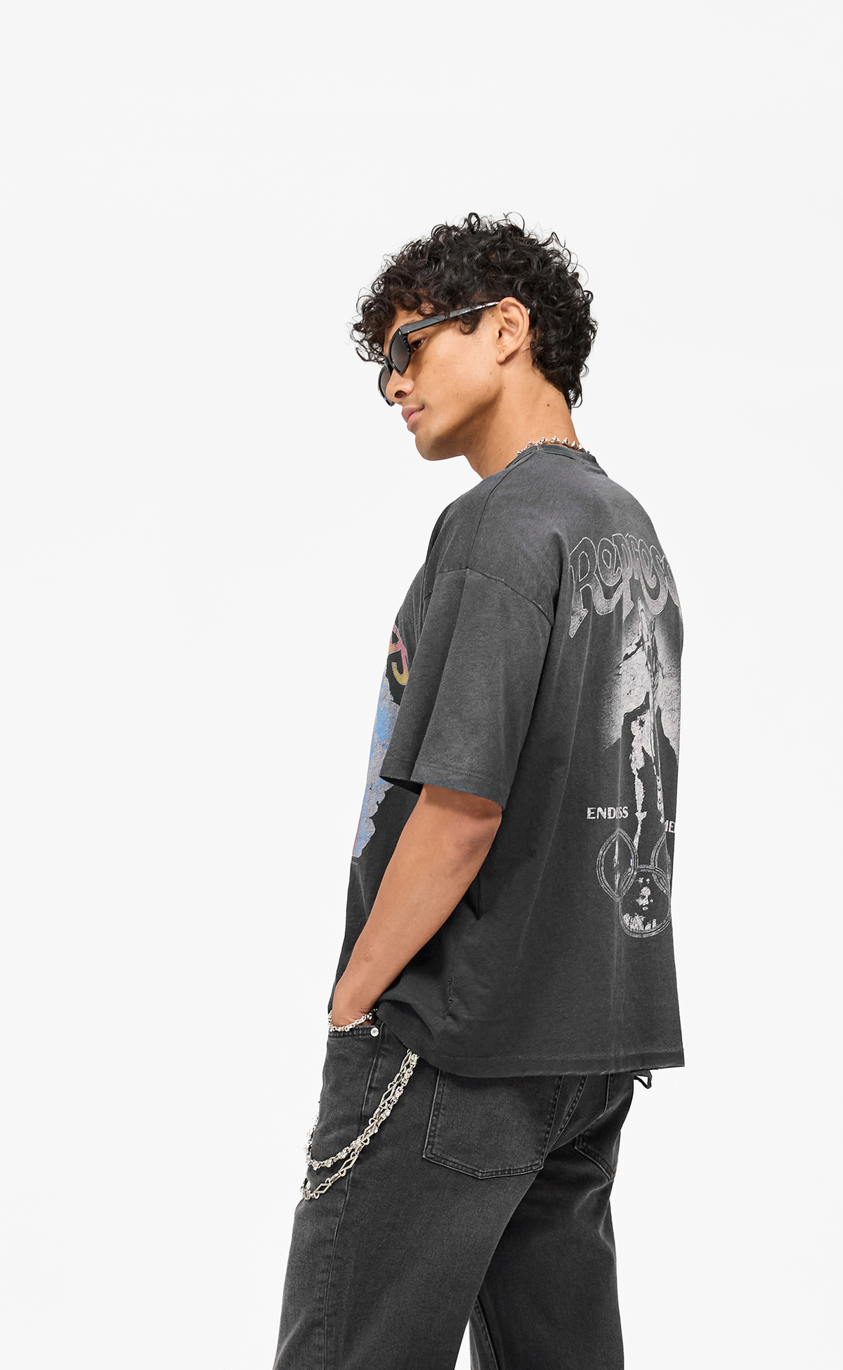 BEACH BOYS ENDLESS SUMMER STAINED BLACK T-SHIRT