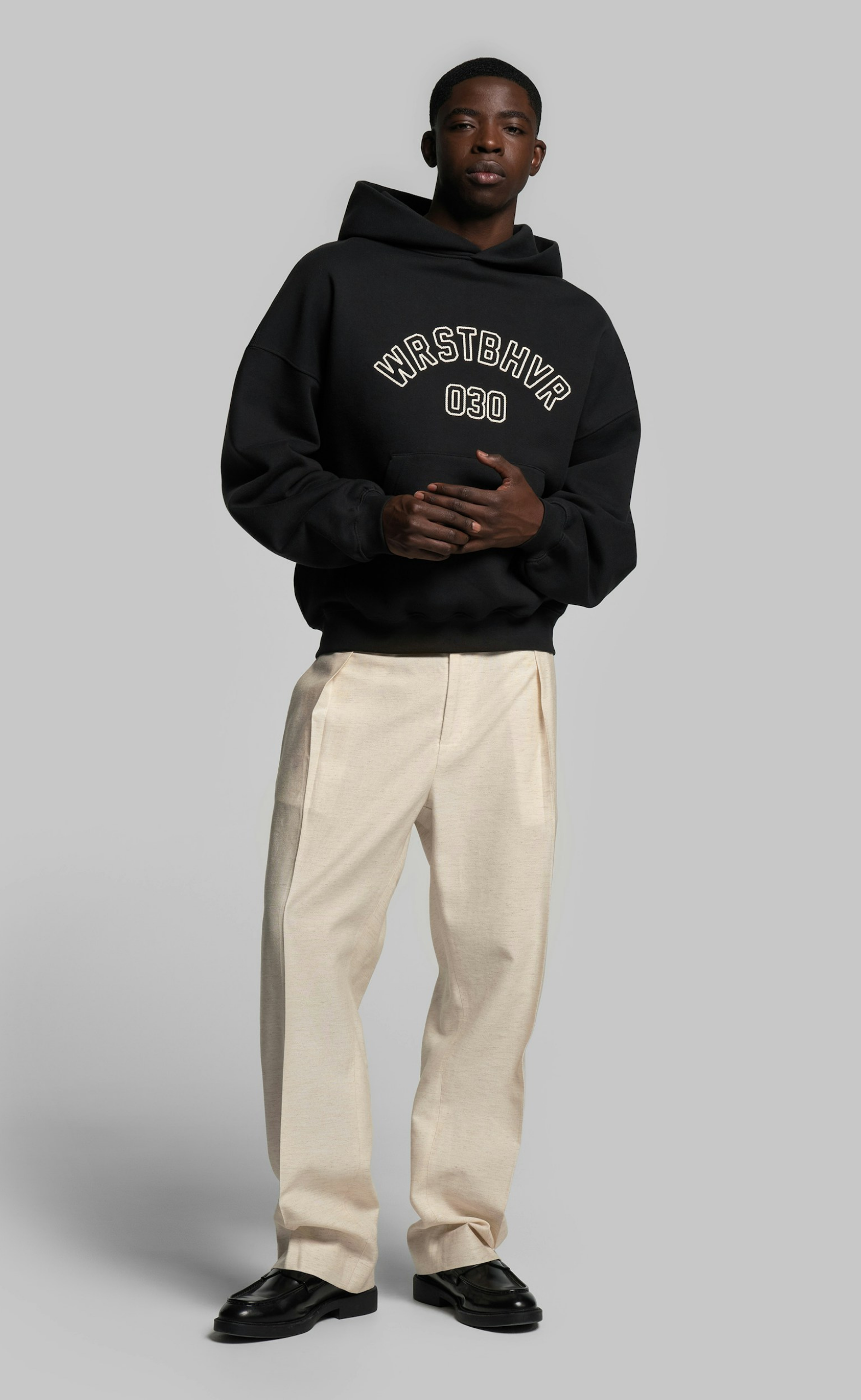 MARCEJ JET BLACK HOODIE
