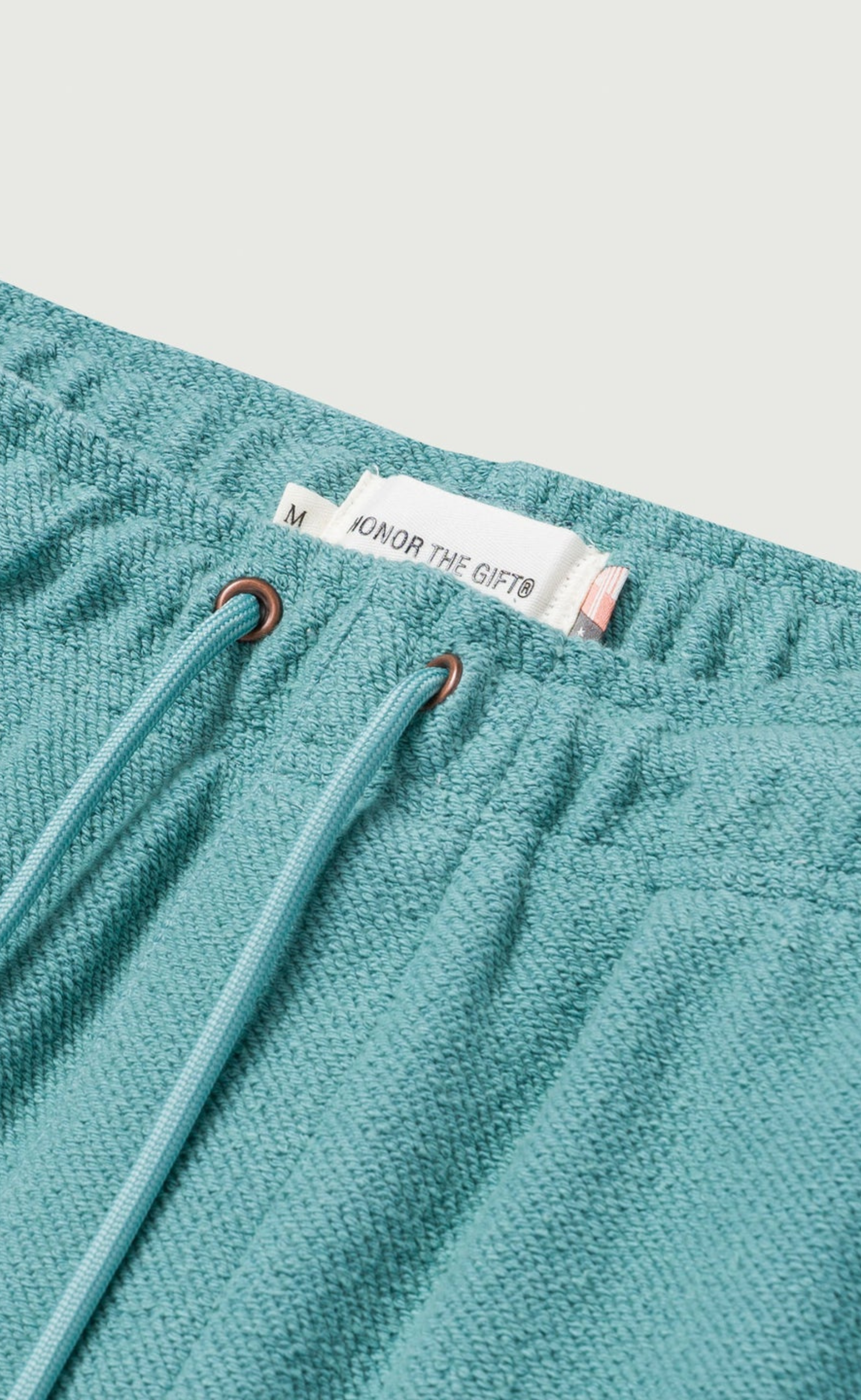 BLOCK PARTY REVERSE TERRY GREEN SHORTS