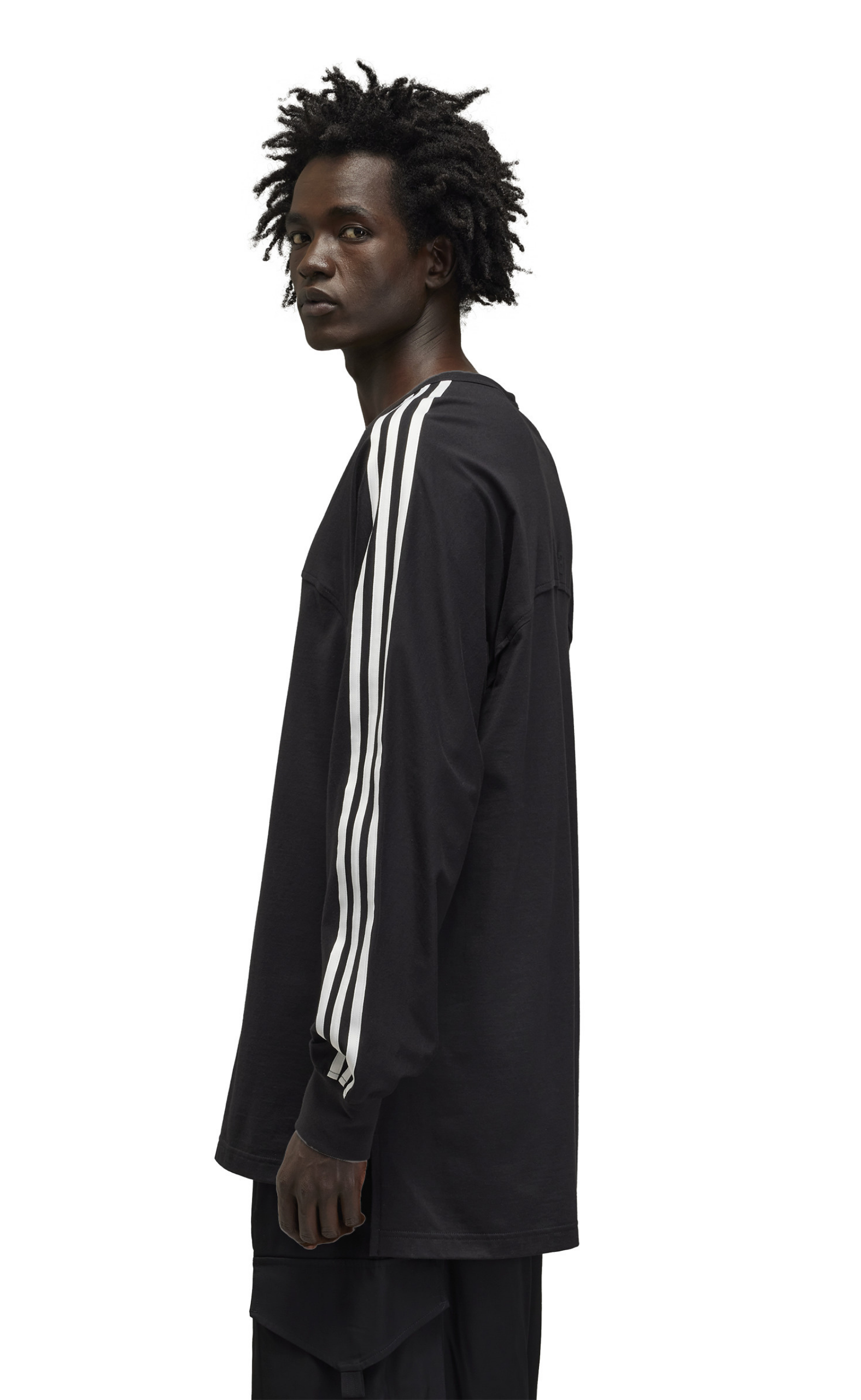3 STRIPES BLACK LONG SLEEVE