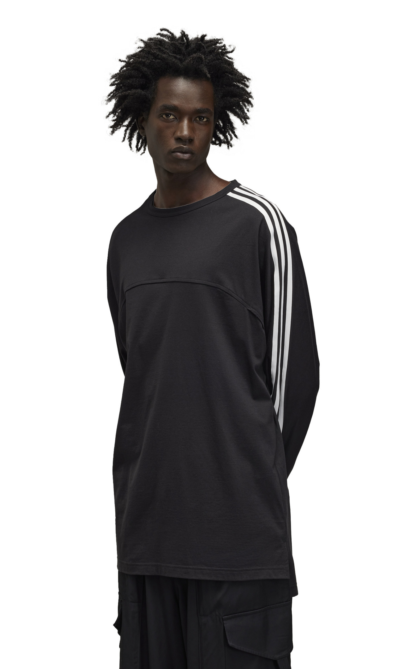 3 STRIPES BLACK LONG SLEEVE