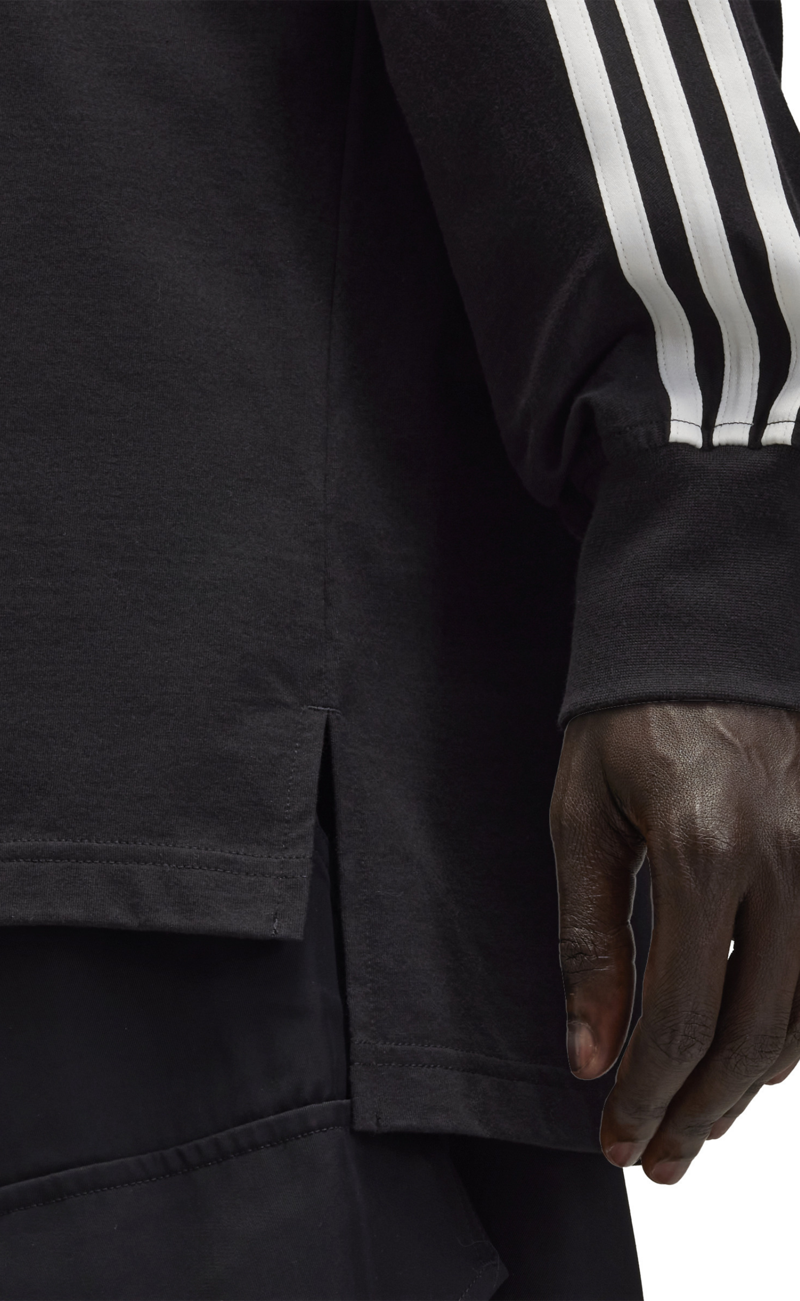 3 STRIPES BLACK LONG SLEEVE