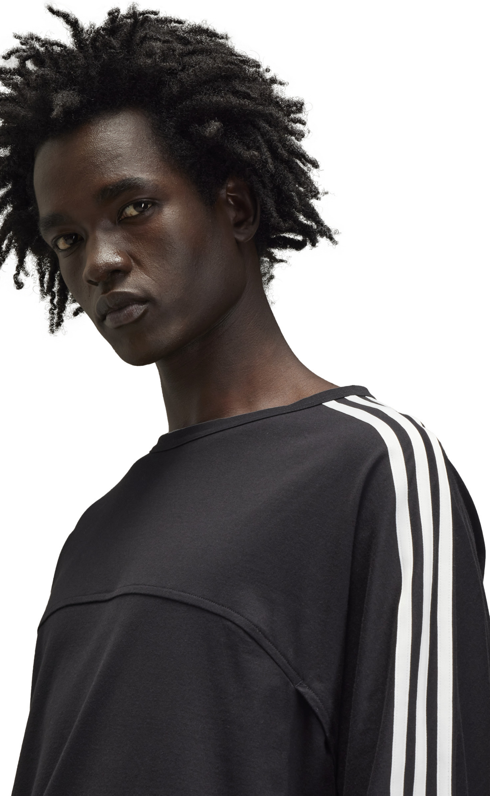3 STRIPES BLACK LONG SLEEVE
