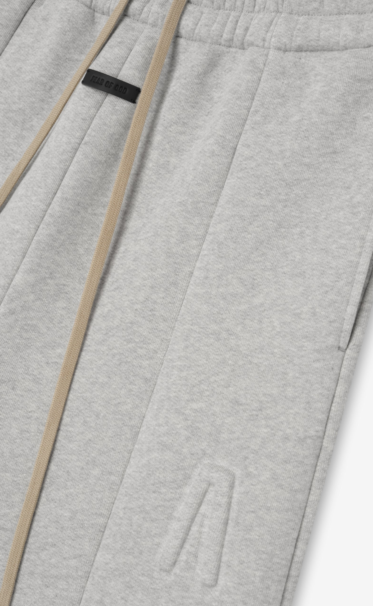 WIDE LEG MELANGE GREY SWEATPANT