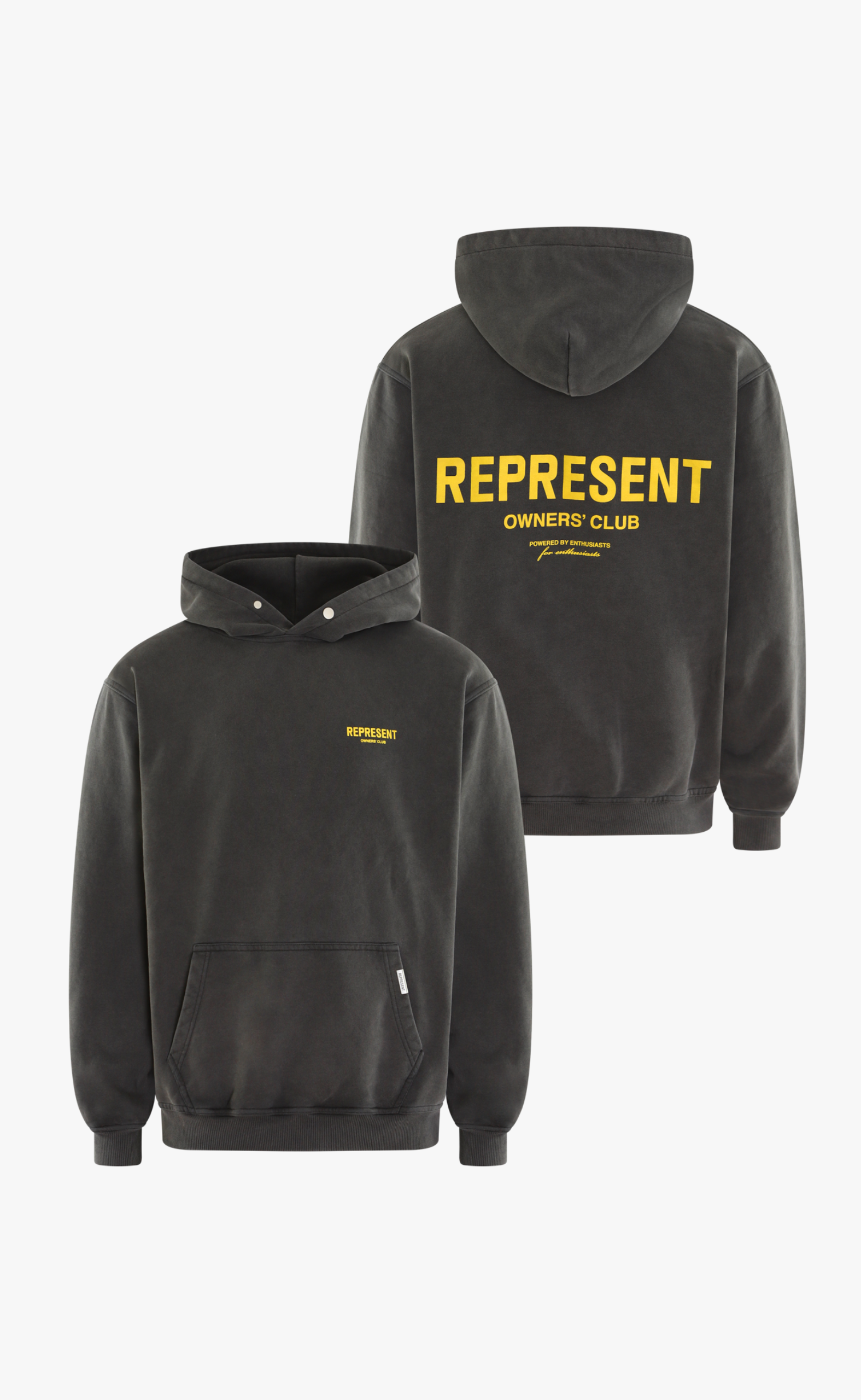 OWNERS CLUB V.GREY YELLOW HOODIE