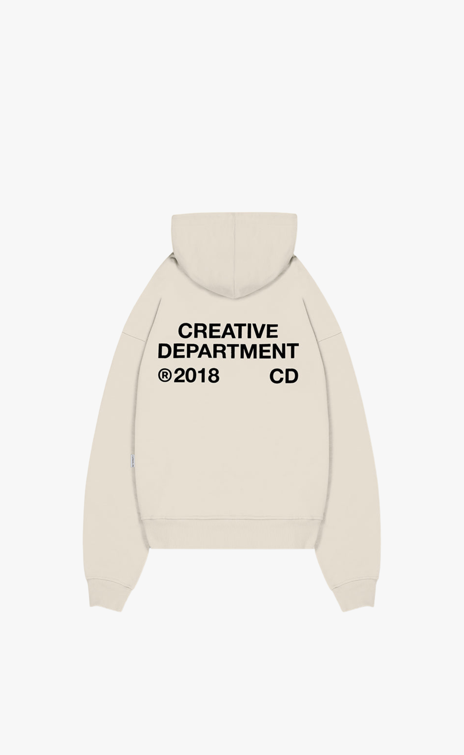 CREATIVE DEPT ZIP CREAM HOODIE