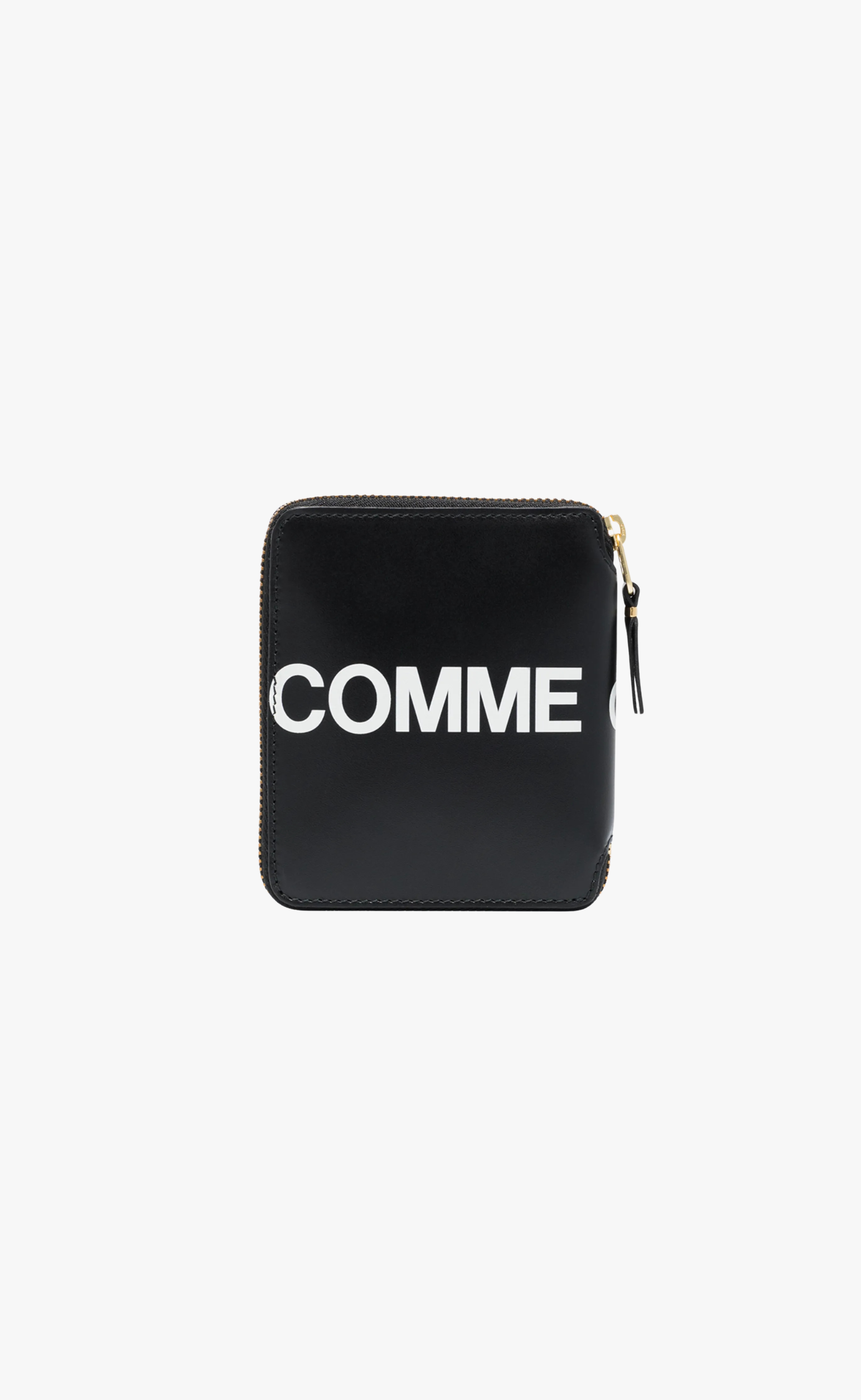 CDG Huge Logo Full Zip Black Wallet