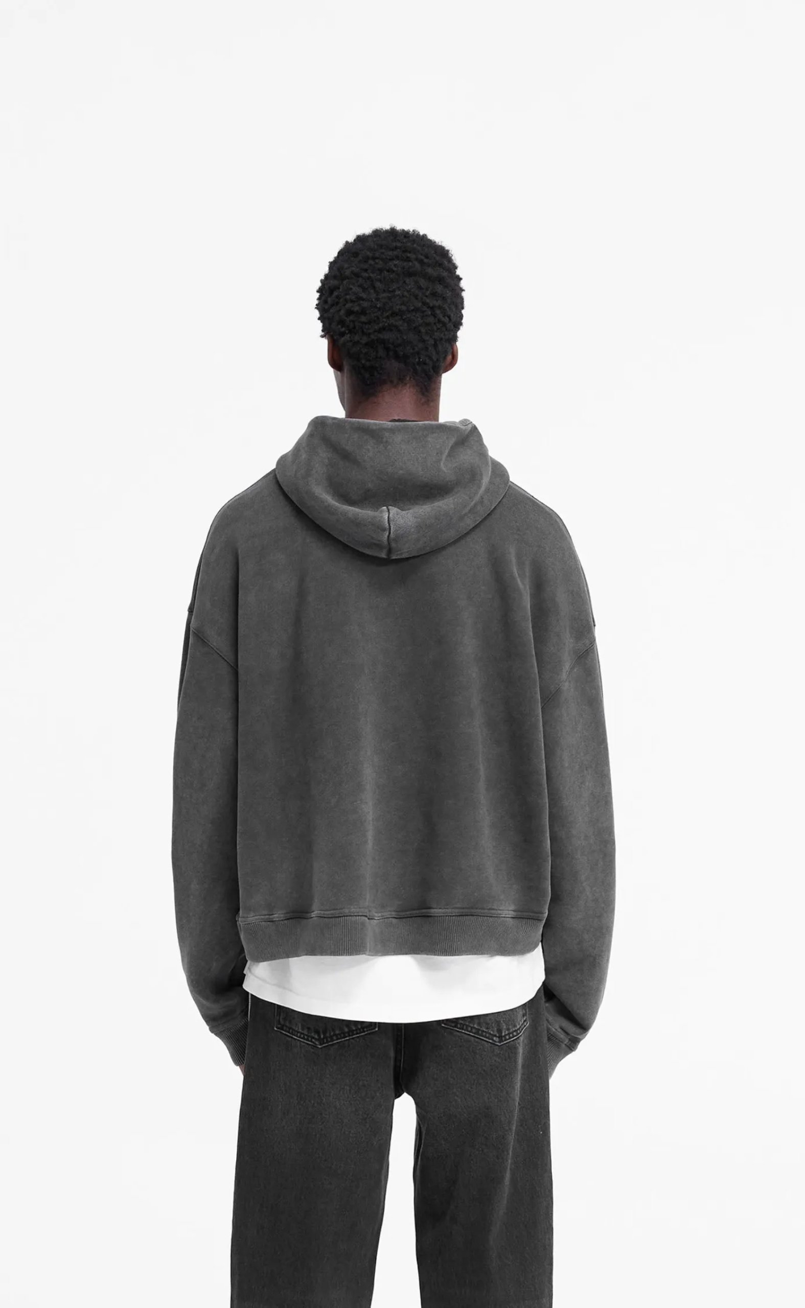 REP APPLIQUE VINTAGE BLACK HOODIE