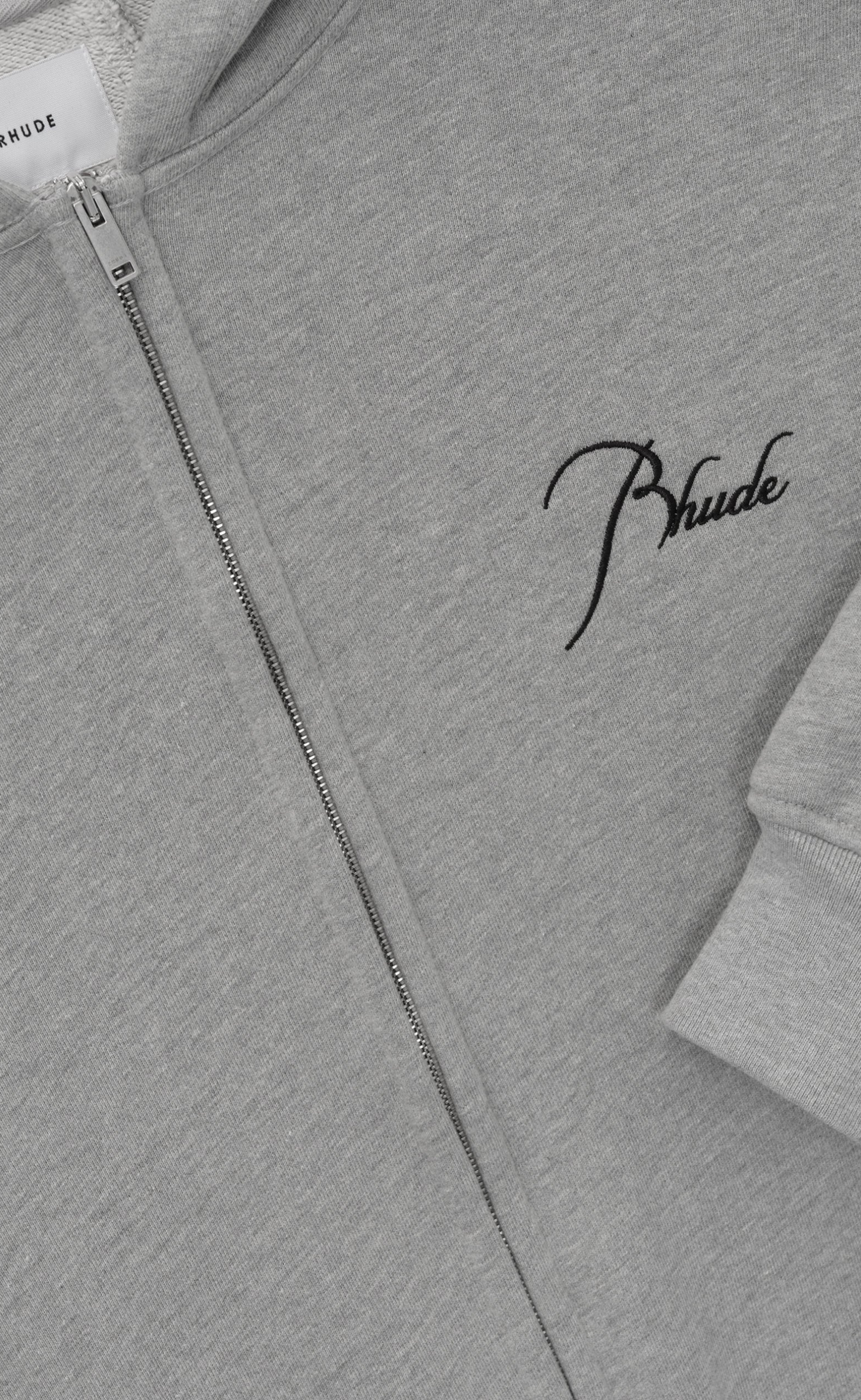 CLASSIQUE ZIP UP HEATHER GREY HOODIE