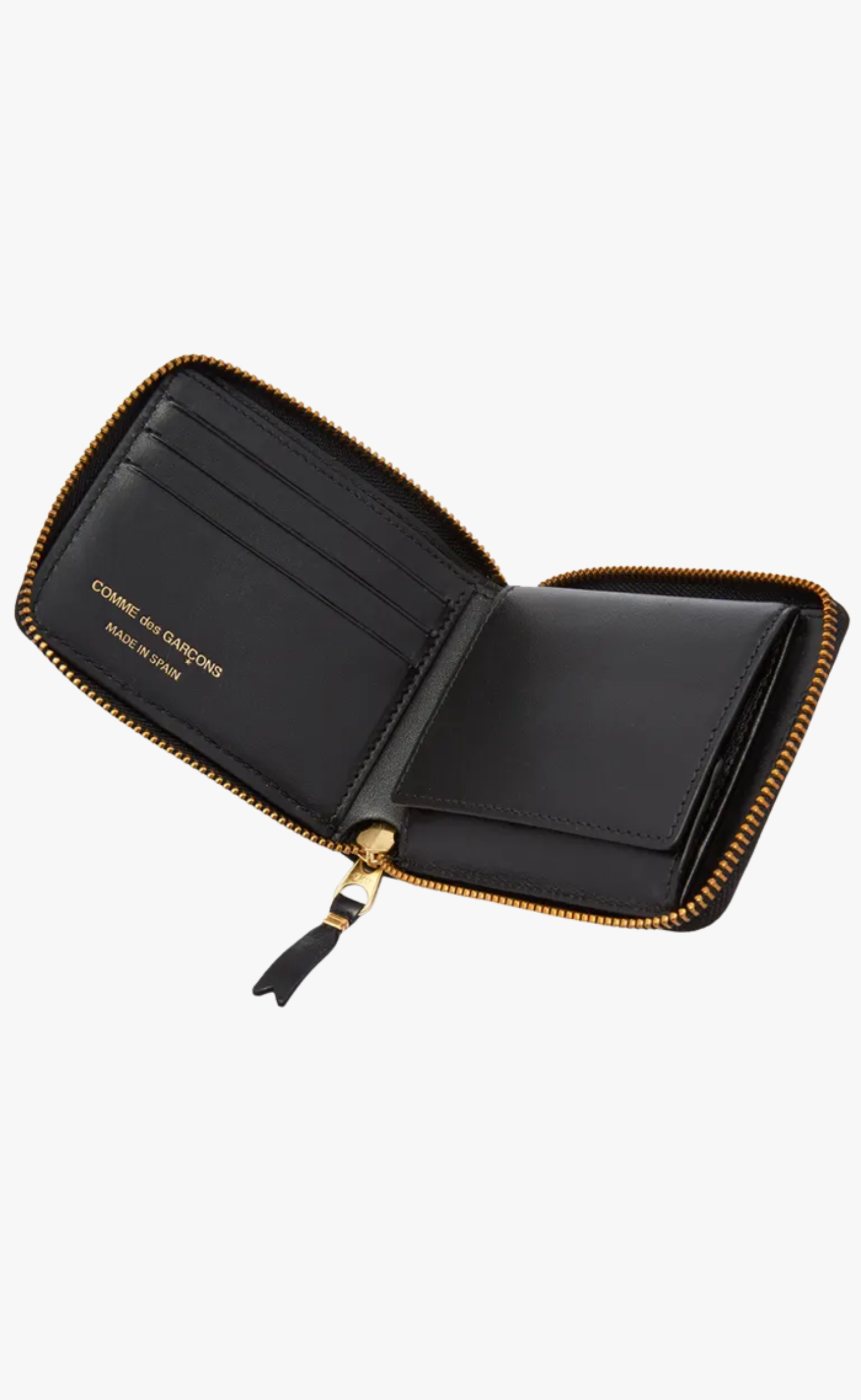 BLACK FULL ZIP AROUND CLASSIC LEATHER LINE