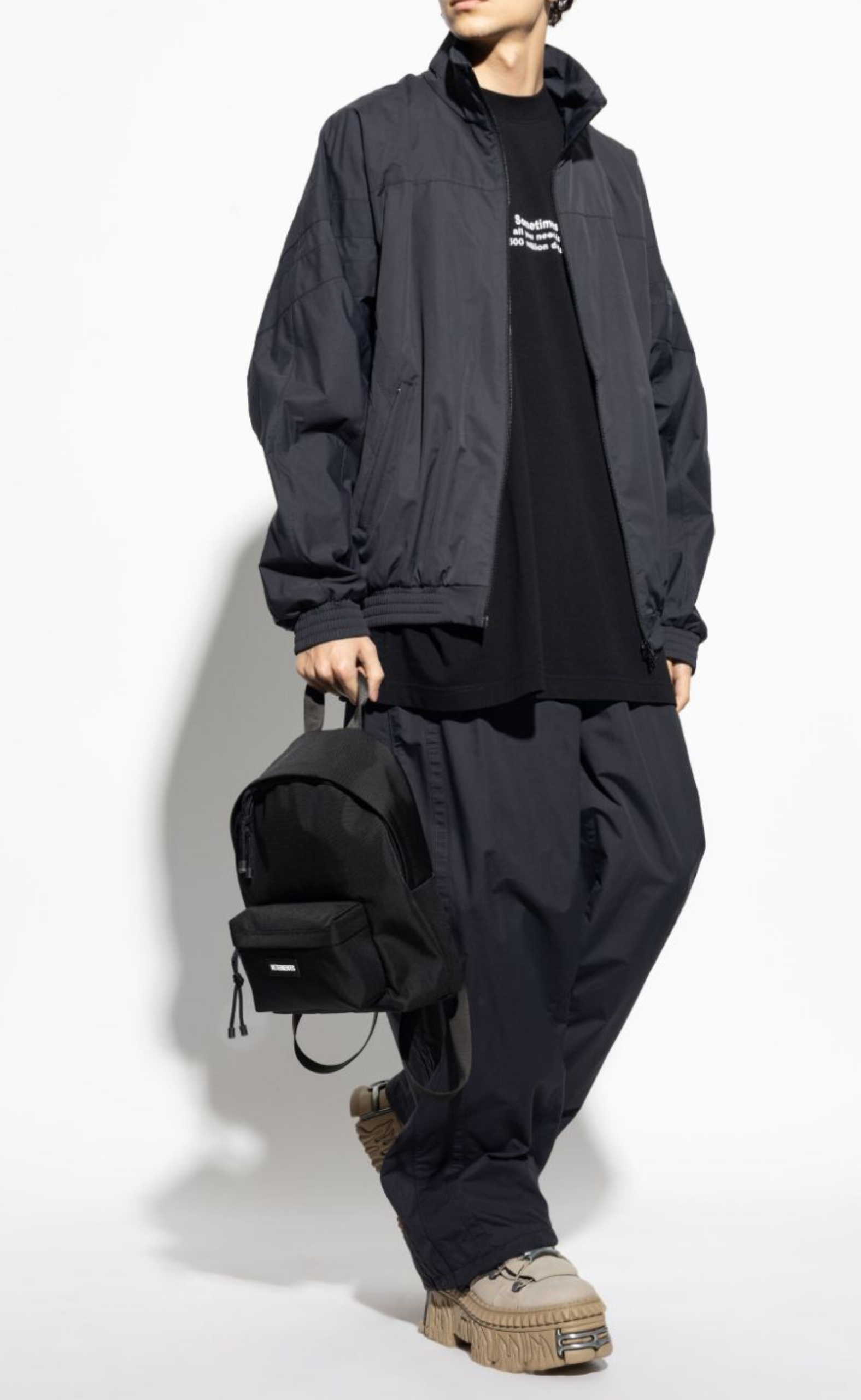 500 MILLION DOLLARS OVERSIZED BLACK T-SHIRT