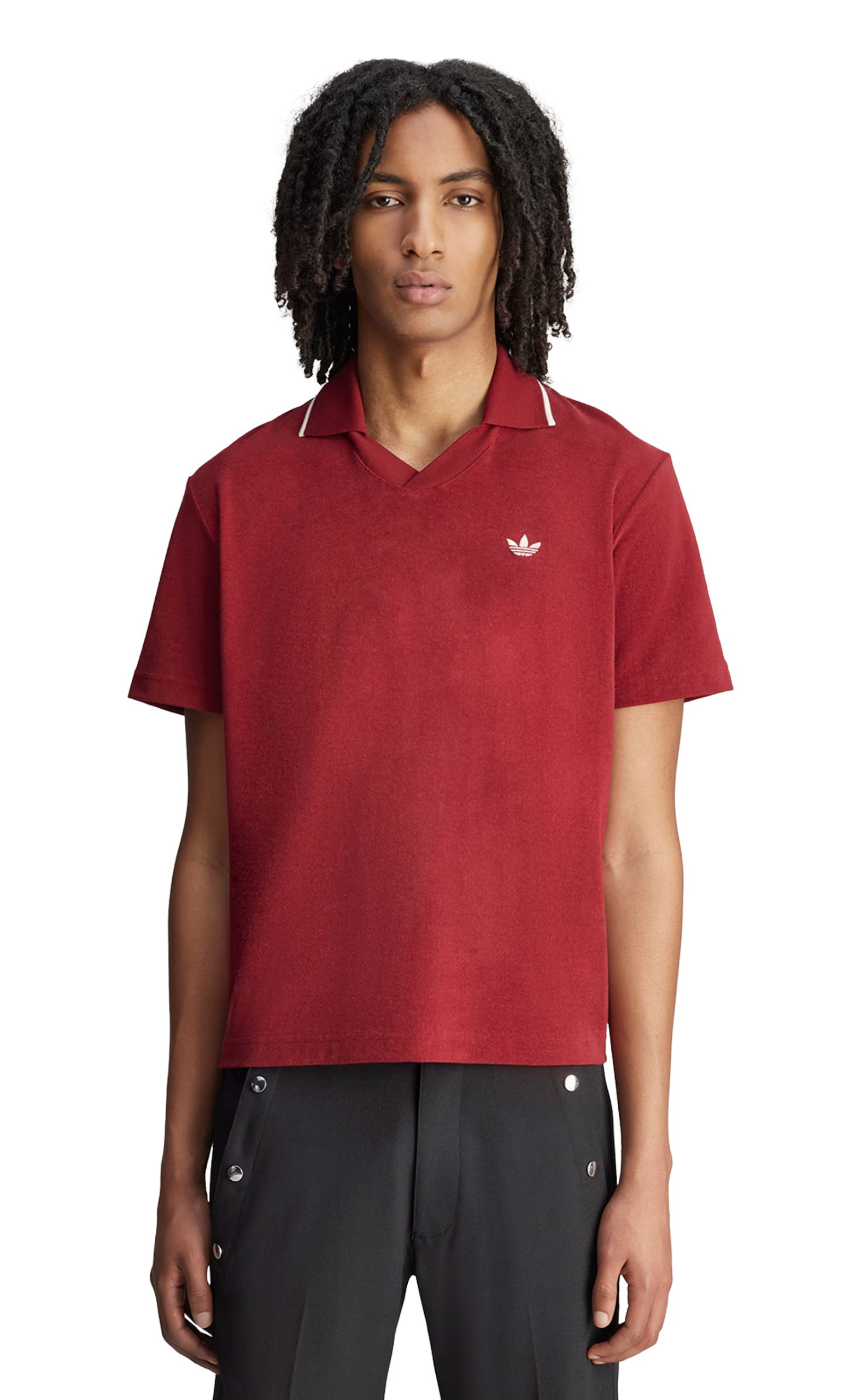 WB TERRY COLLEGIATE BURGUNDY POLO