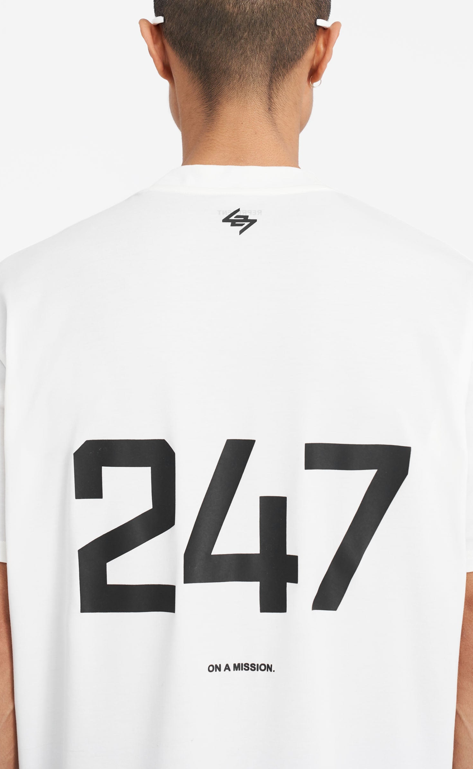 247 OVERSIZED FLAT WHITE T-SHIRT