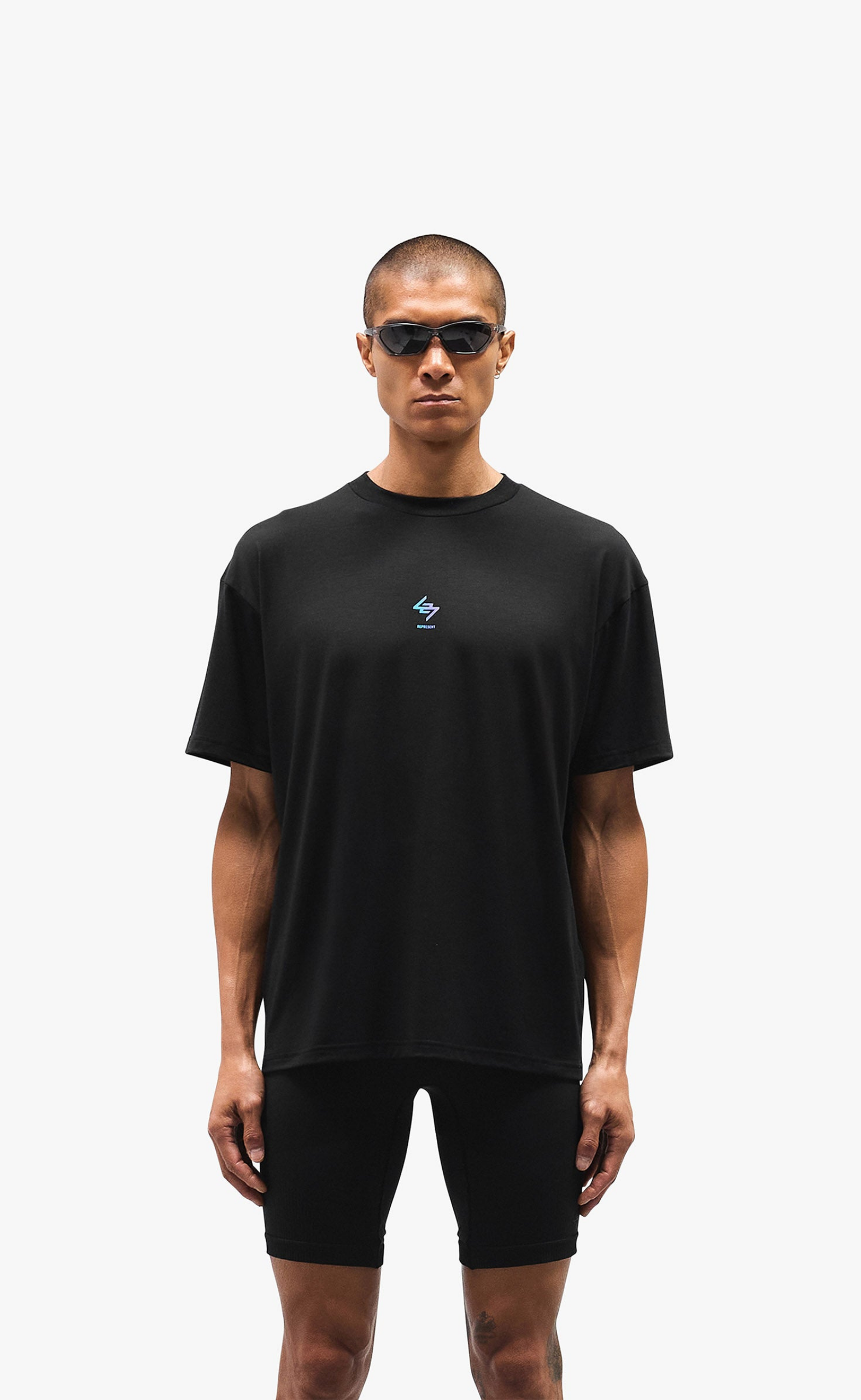 247 OVERSIZED BLACK PURPLE T-SHIRT