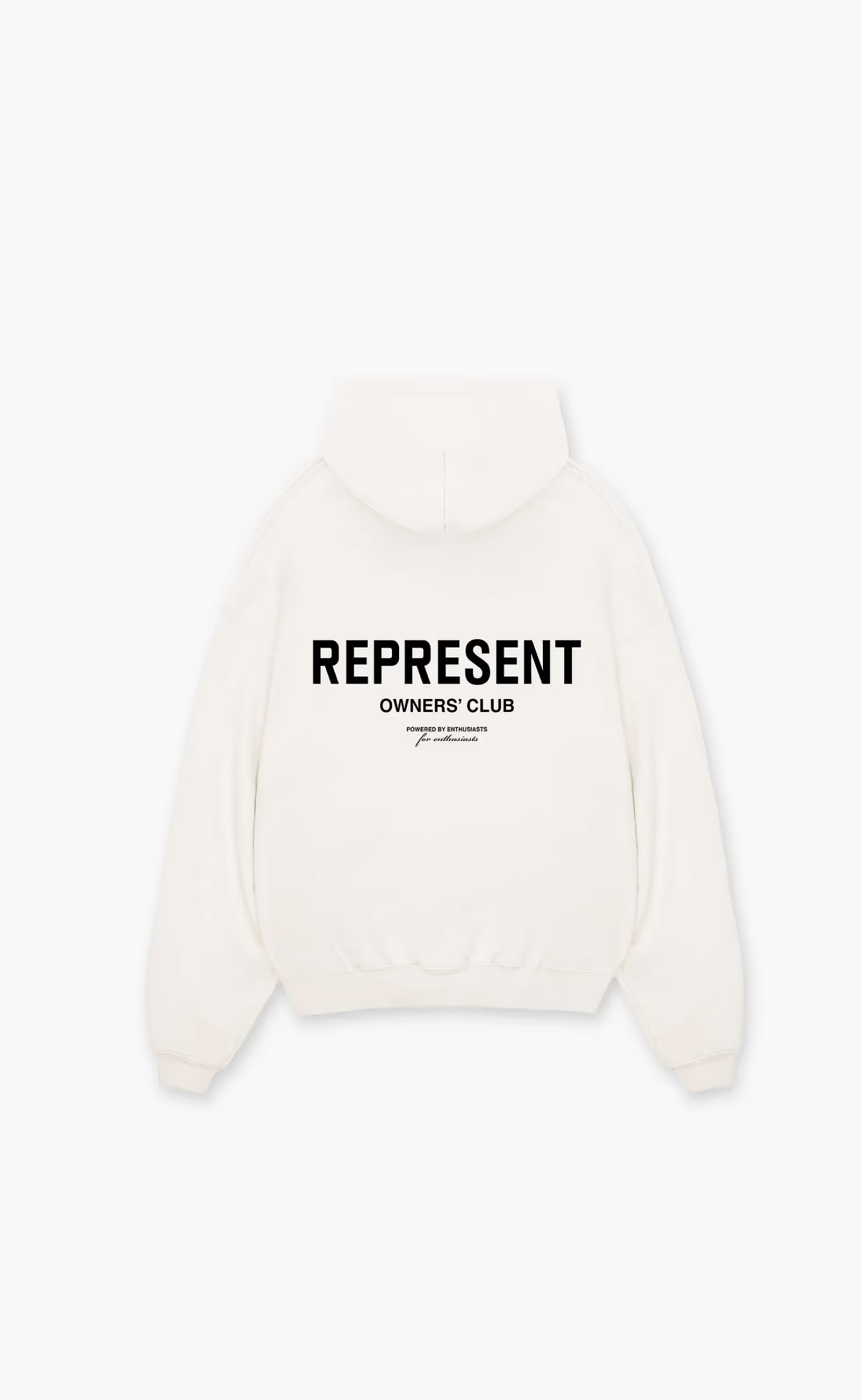 REPRESENT OWNERS CLUB FLAT WHITE HOODIE
