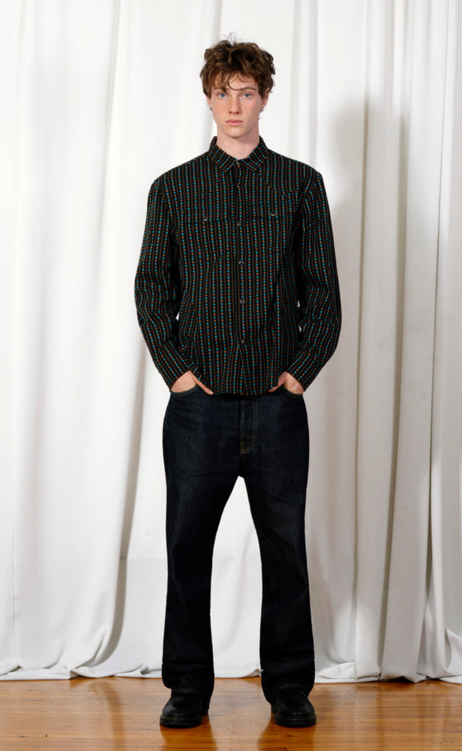 TRIBUTE WESTERN BLACK SHIRT