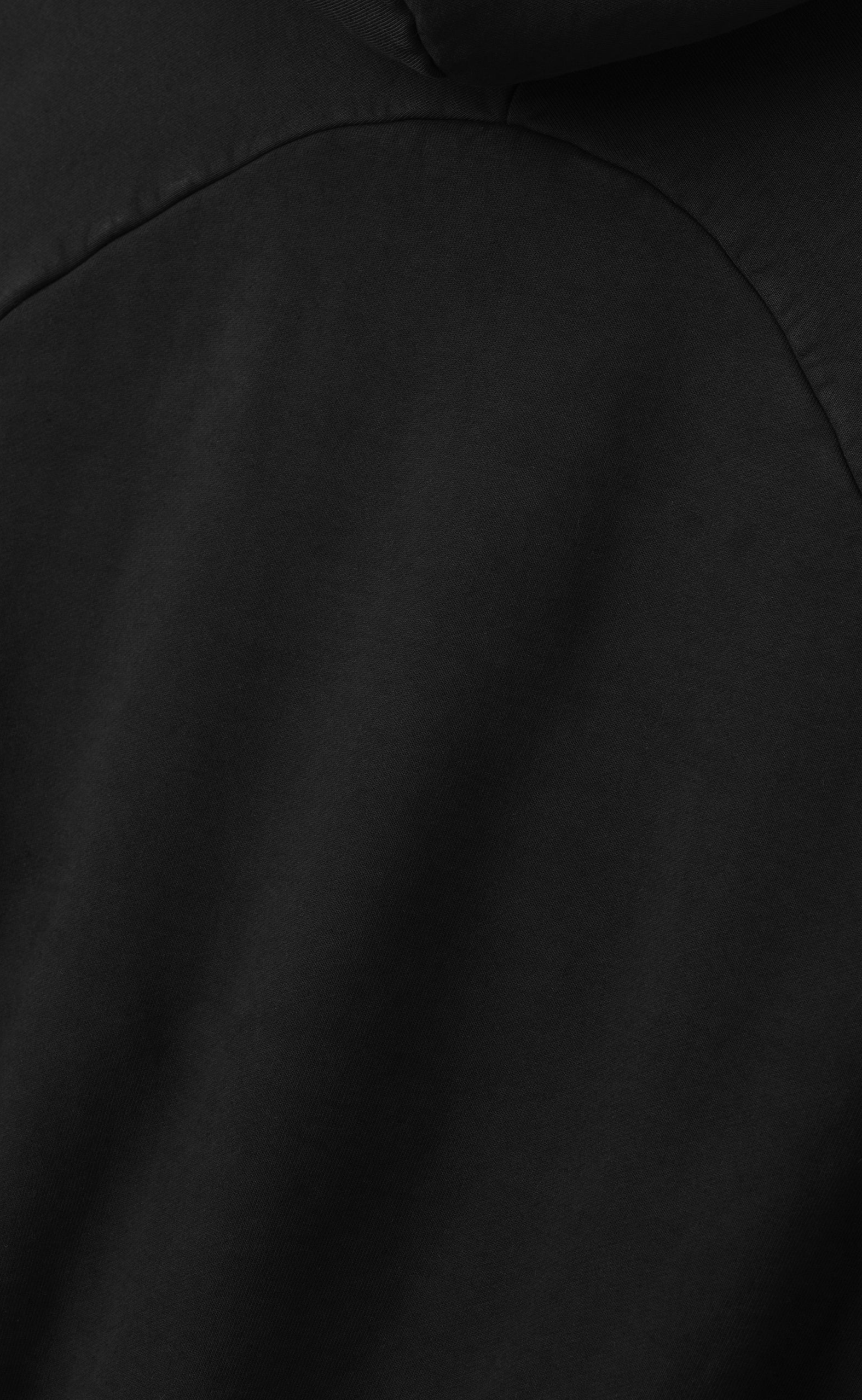 SUNFADED CLASSIC HALF RAGLAN BLACK HOODIE