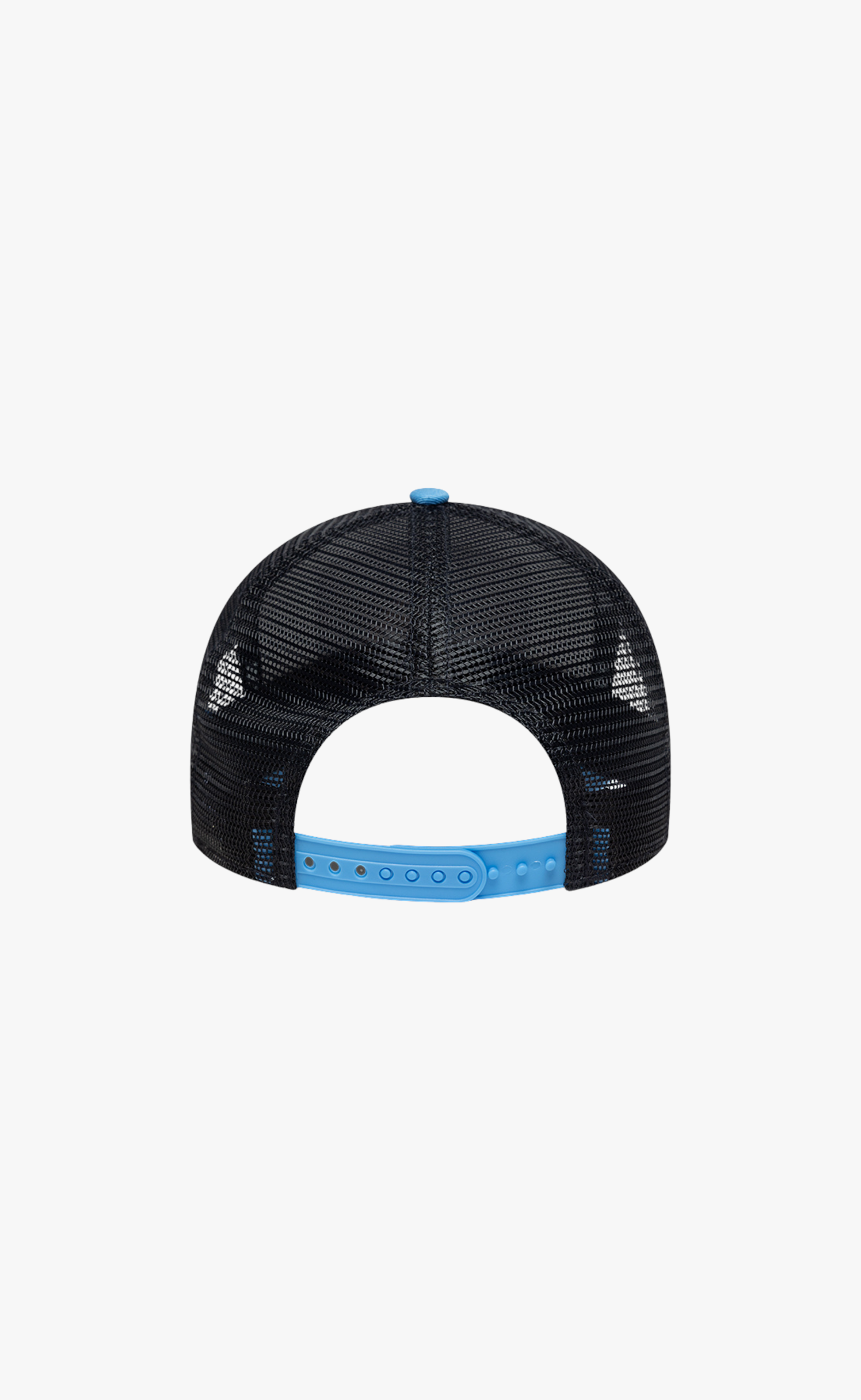 NEW ERA LOCATION PATCH 9 FORTY A-FRAME TRUCKER WHITE BLUE HAT