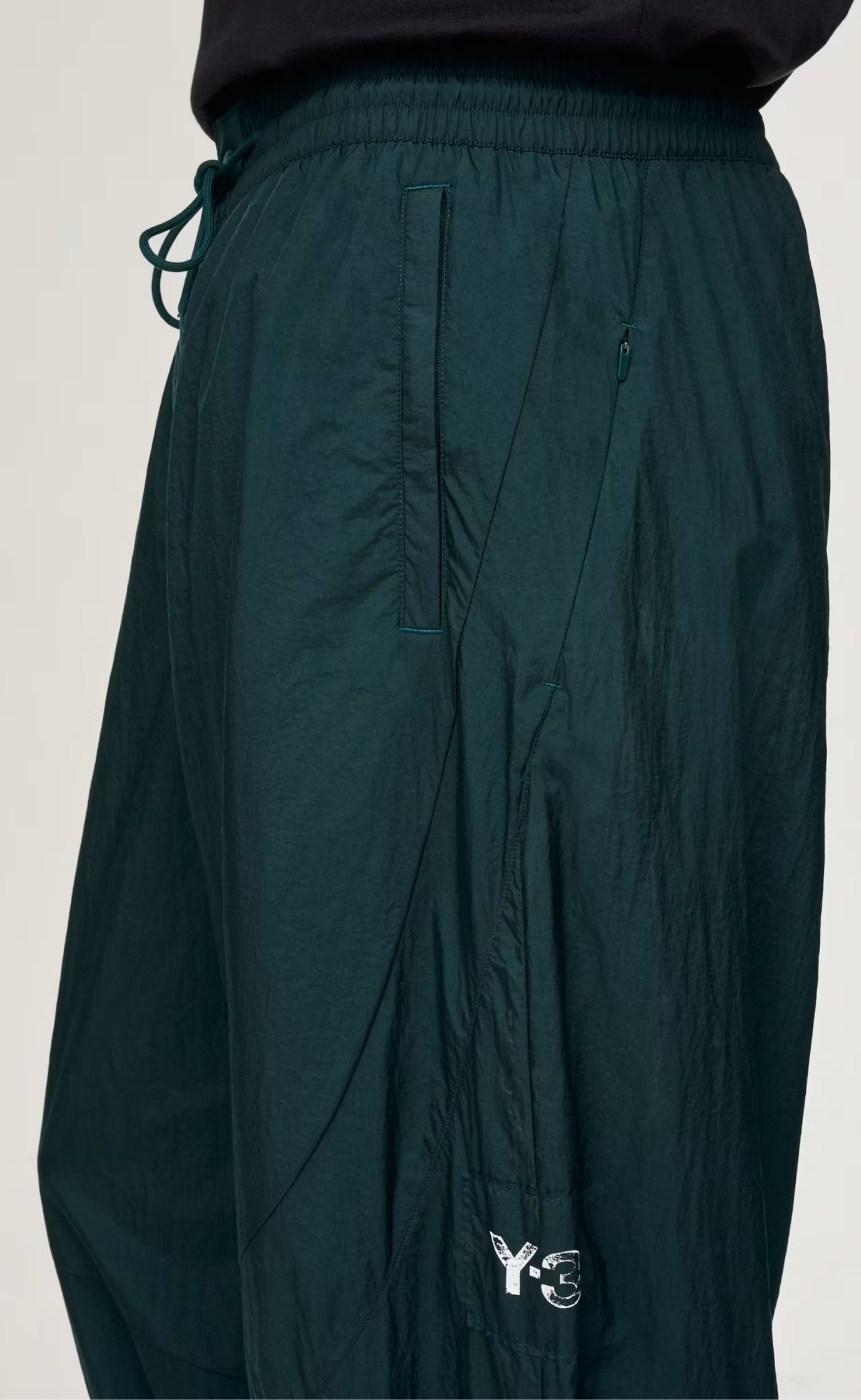 Y-3 RAW EDGE 3 STRIPES NYLON AURORA IVY PANTS