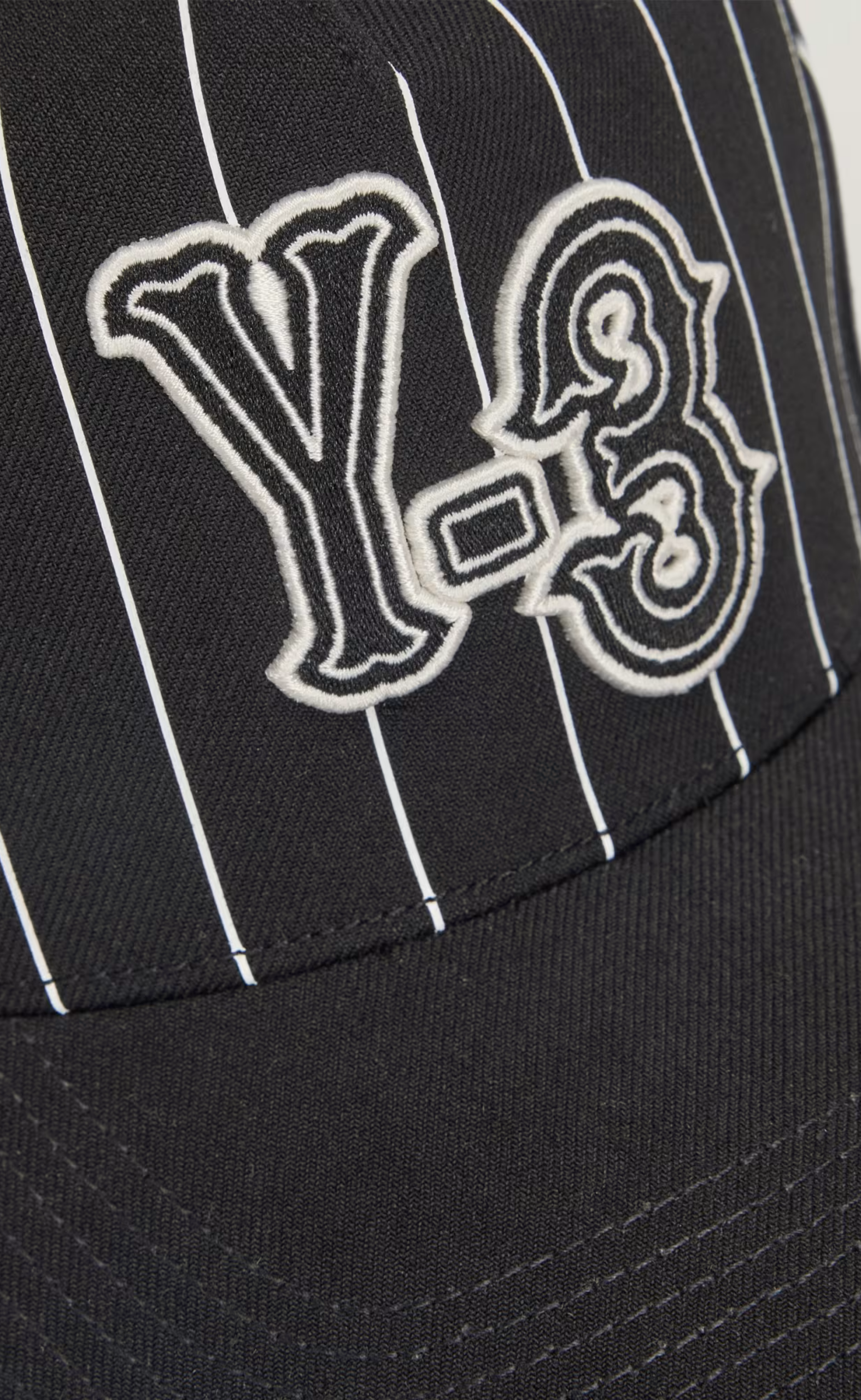 Y-3 PINSTRIPE BLACK HAT