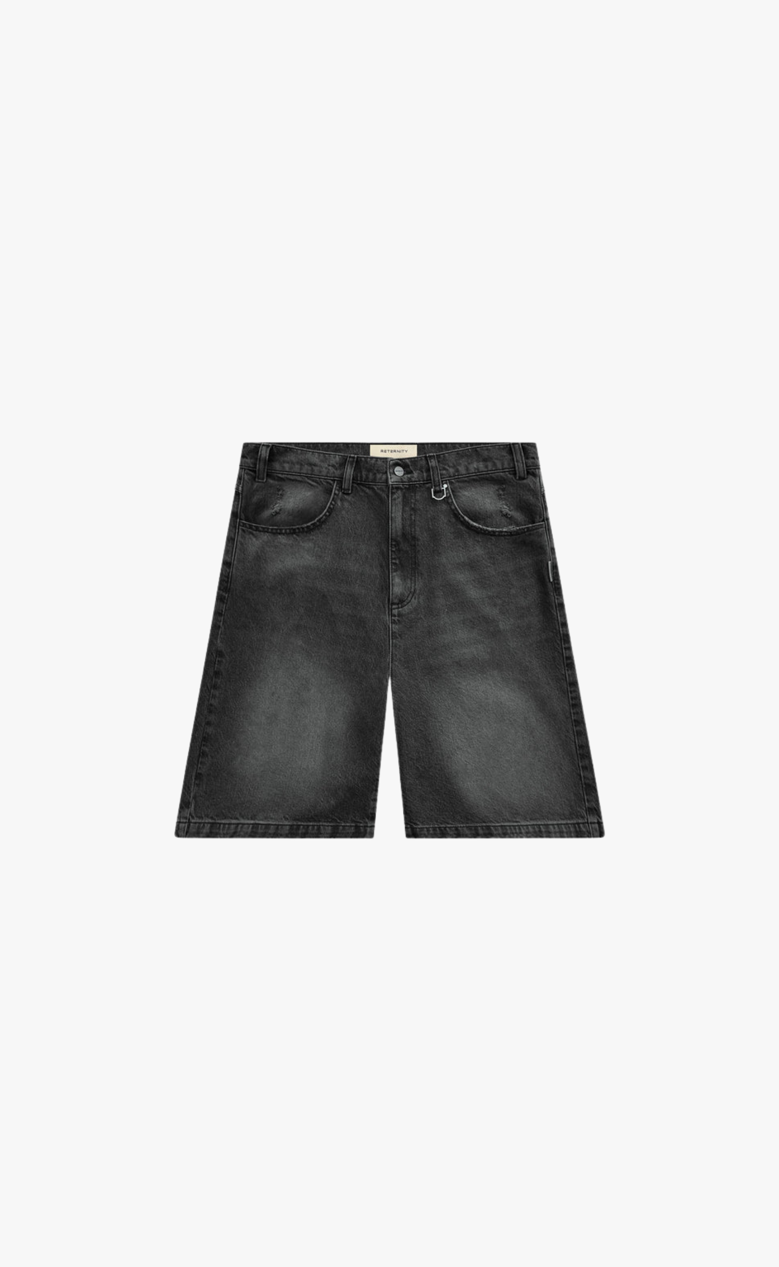 ESSENTIAL JORTS WASHED BLACK SHORTS