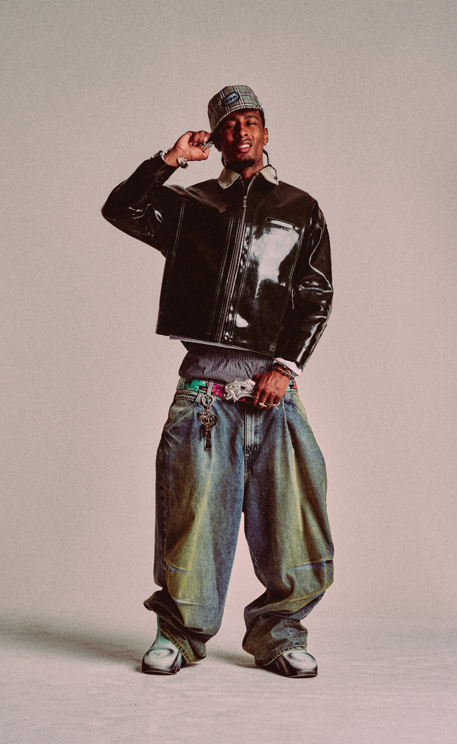 FAT ANGELO WASHED BLUE JEANS