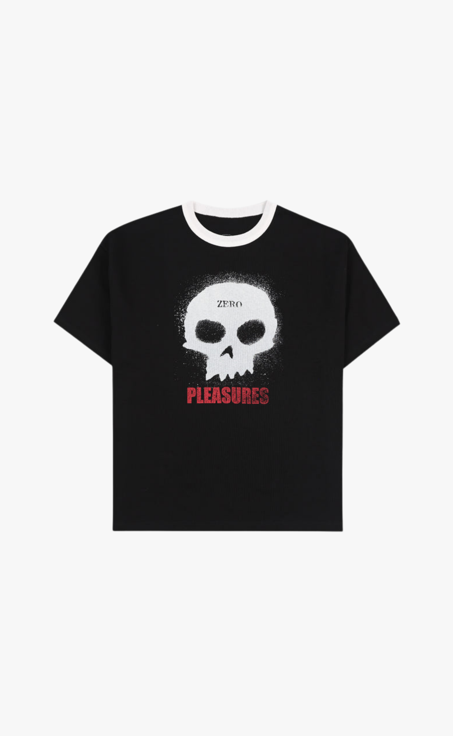 SINGLE SKULL HEAVYWEIGHT BLACK T-SHIRT