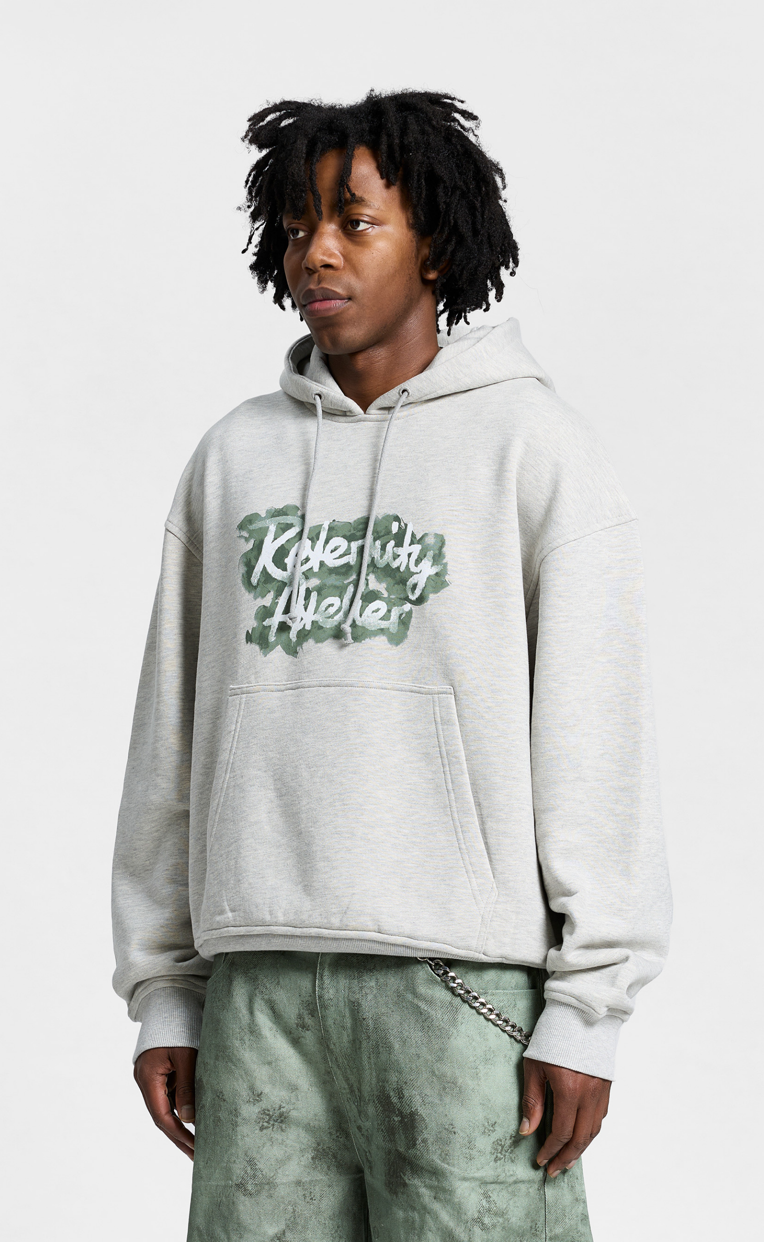 LE VERNIS MELANGE GREY HOODIE