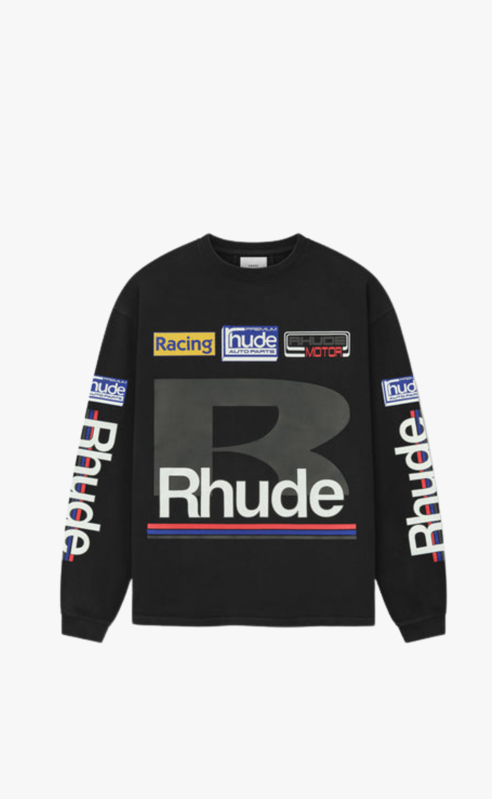 PETROL PATCH BLACK LONGSLEEVE