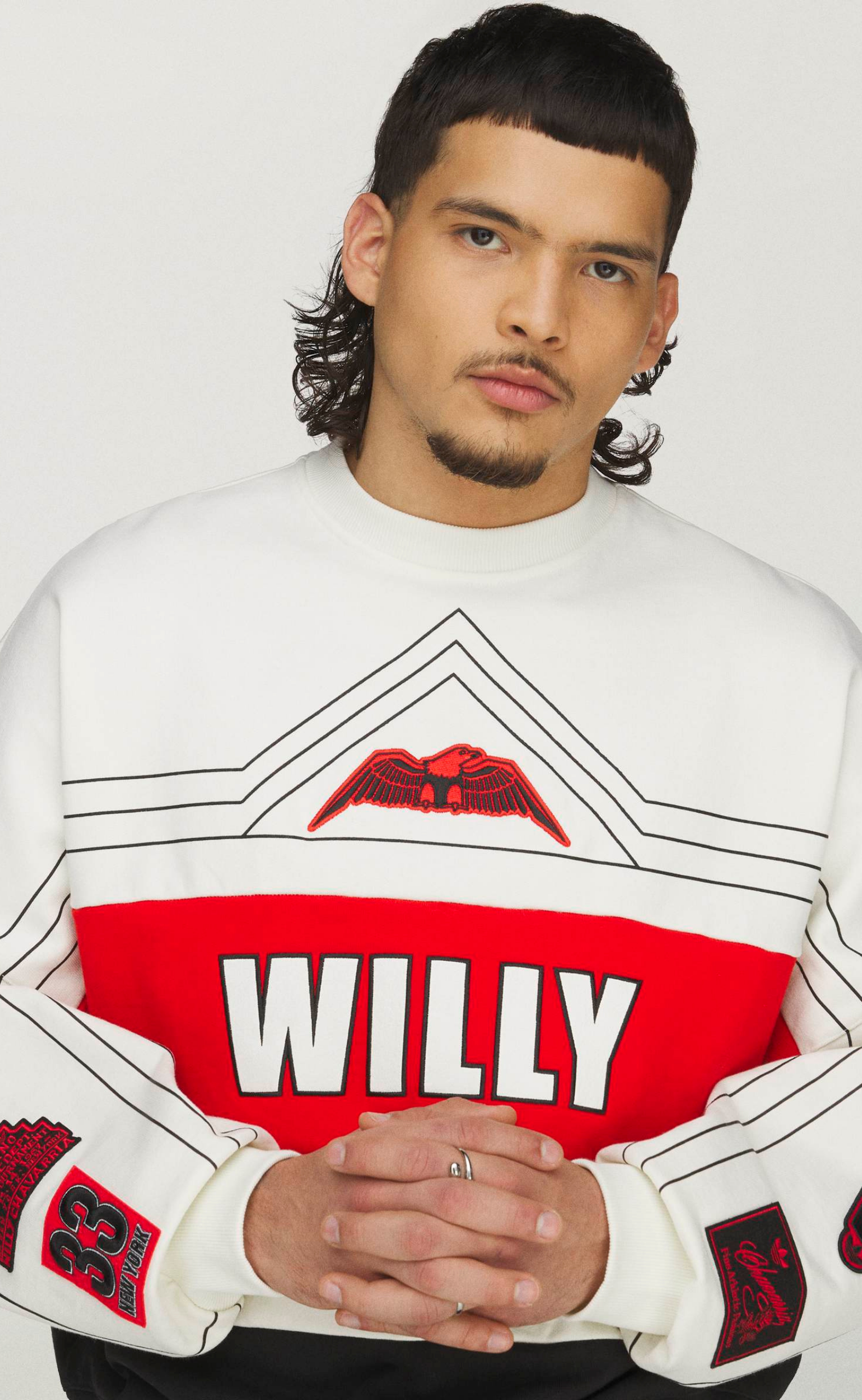 WC NY WHITE CREWNECK