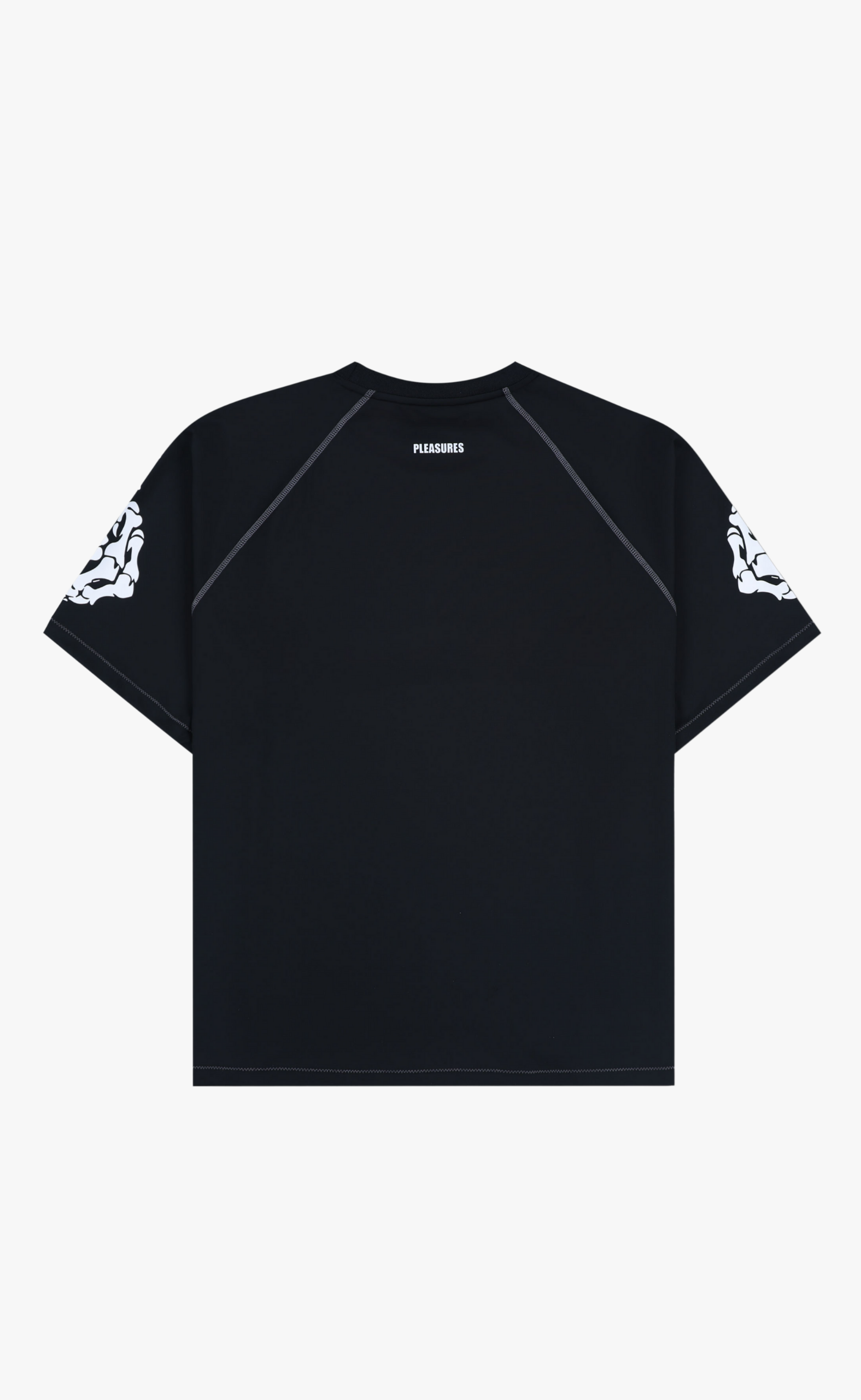 POLLUTION BOXY RAGLAN BLACK T-SHIRT