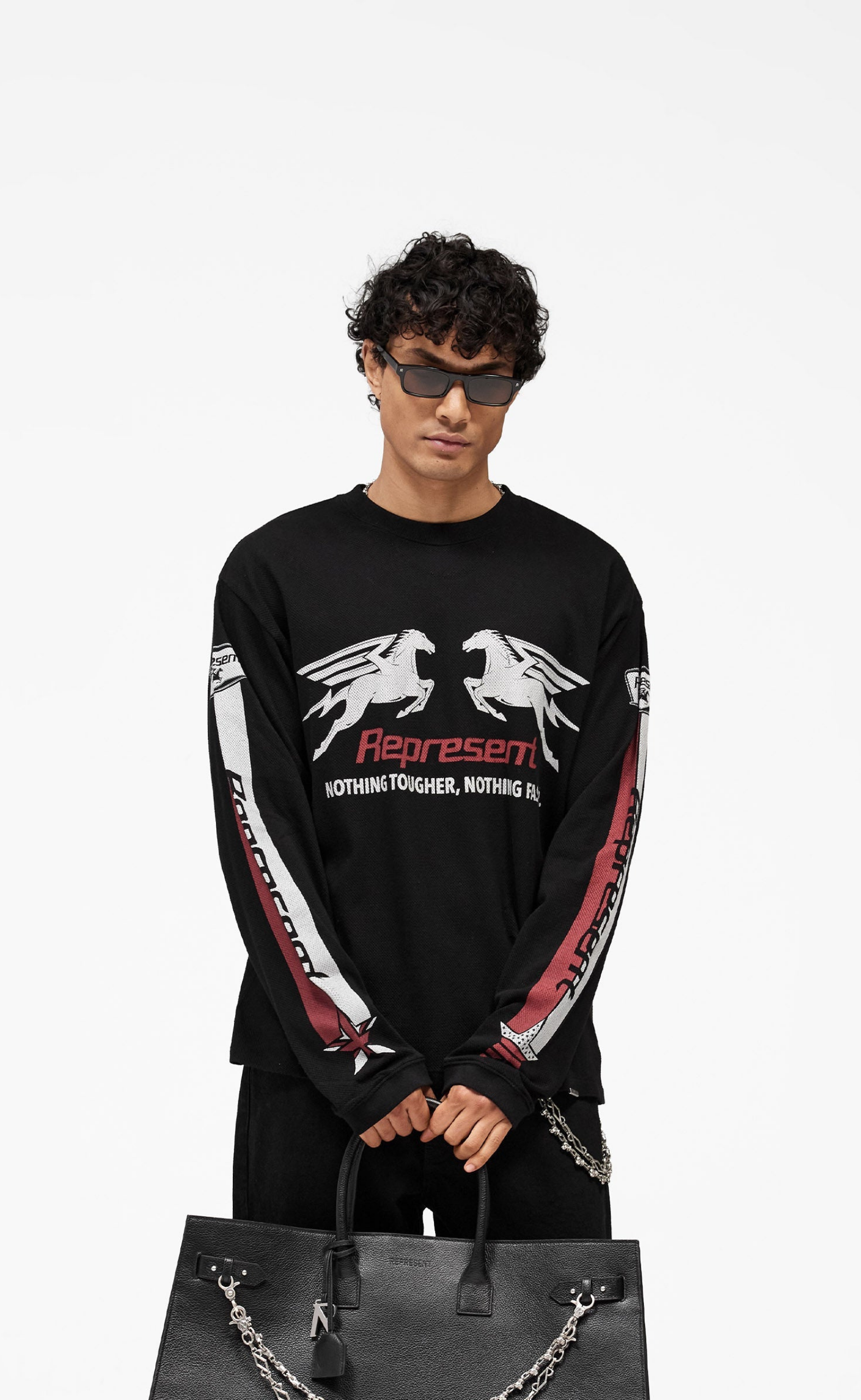 MESH PEGASUS JET BLACK LONGSLEEVE