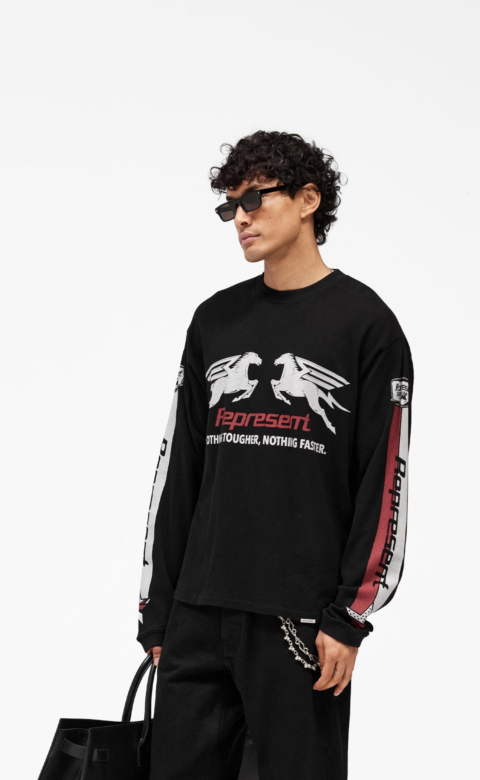 MESH PEGASUS JET BLACK LONGSLEEVE