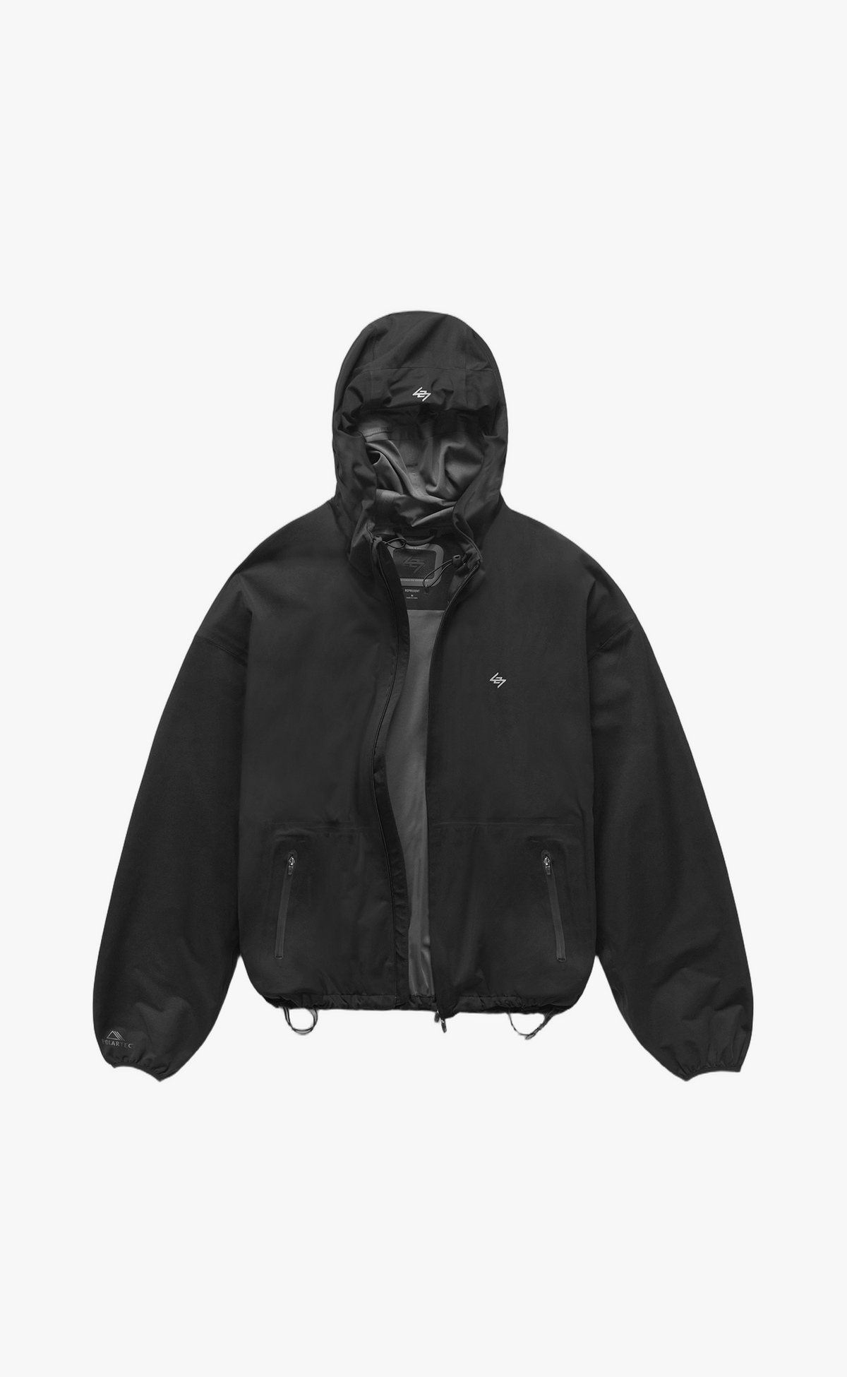 247 POWER SHIELD WINDBREAKER JET BLACK JACKET